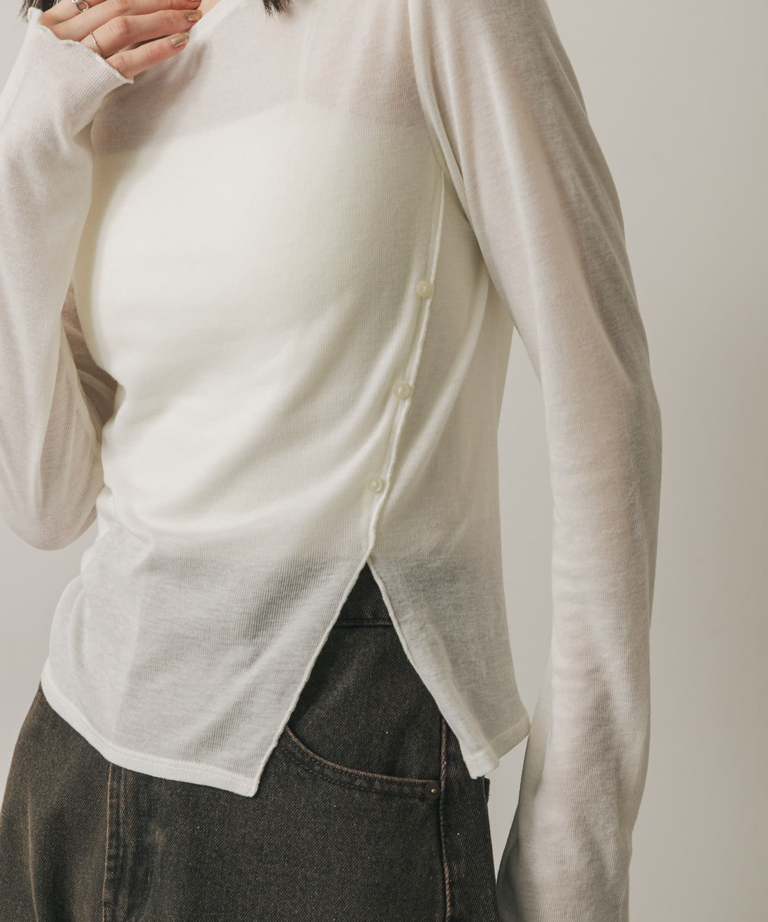 身長：169cm サイズ：one