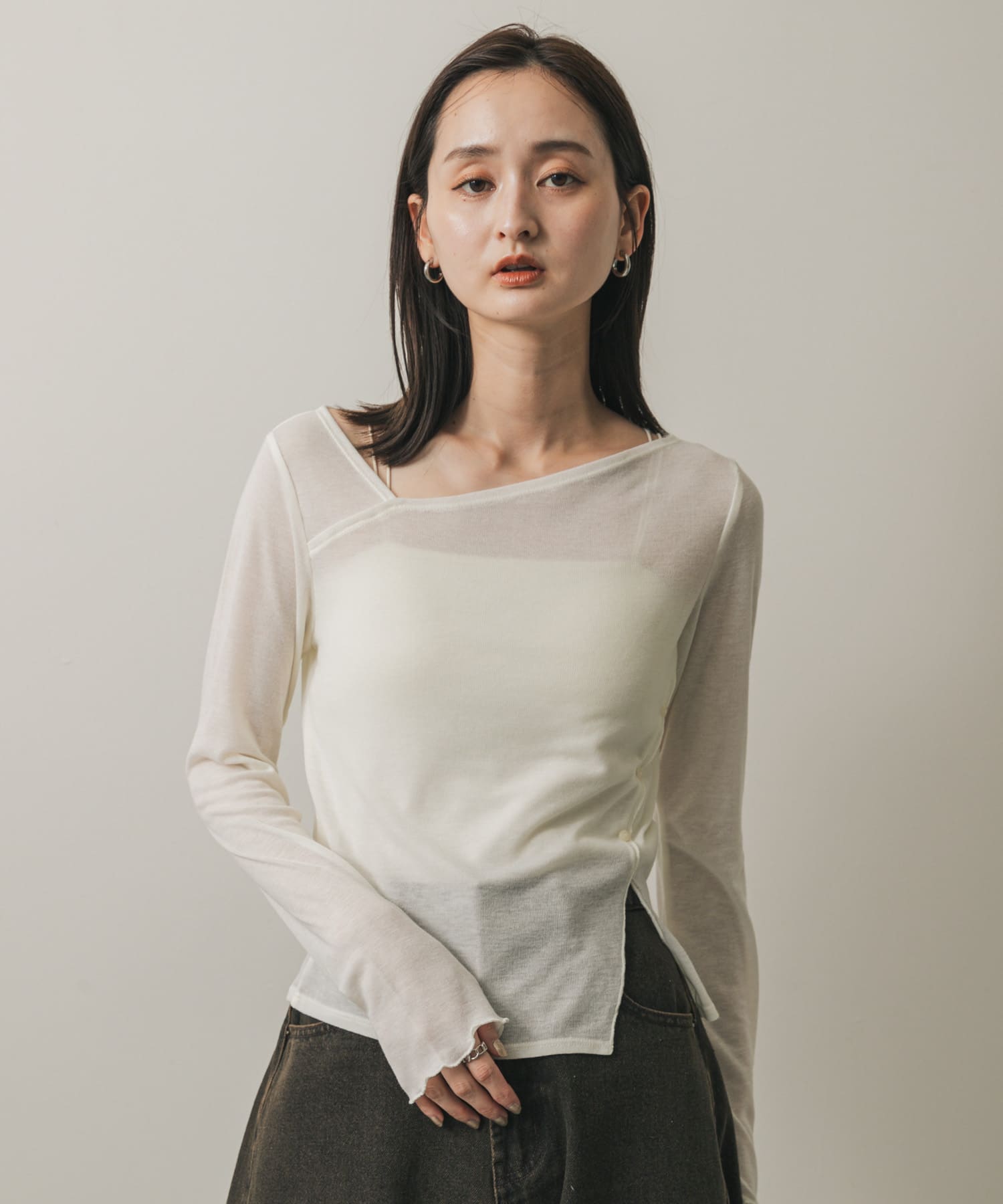 身長：169cm サイズ：one