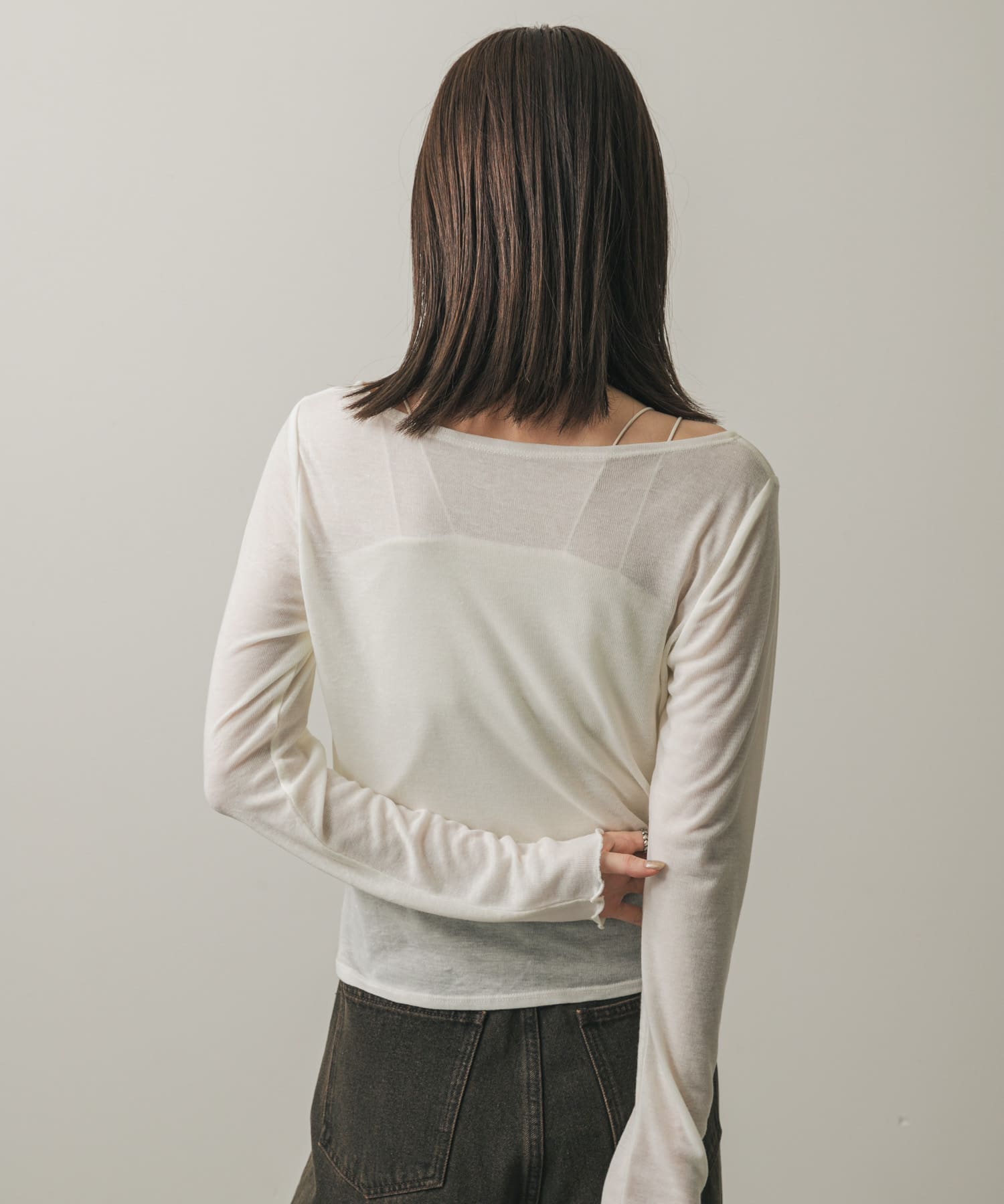 身長：169cm サイズ：one