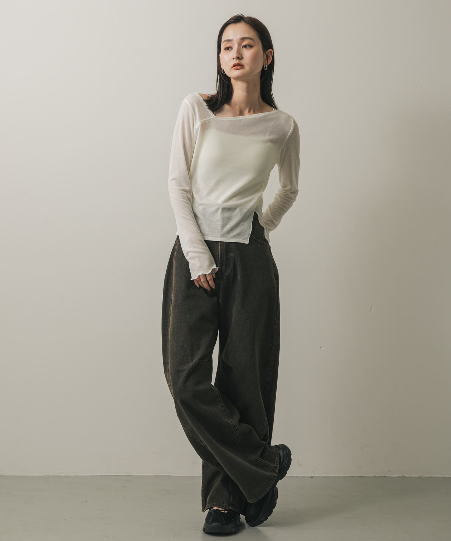 身長：169cm サイズ：one