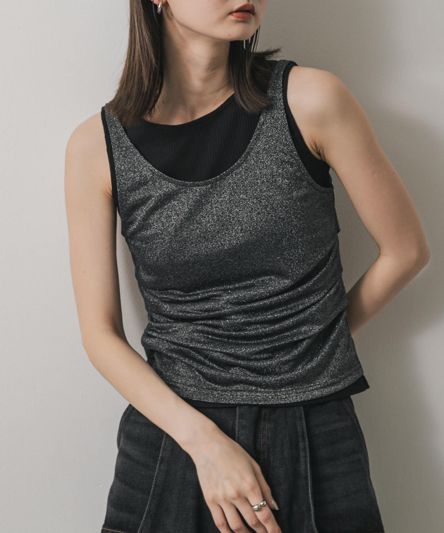 シアーレイヤードタンクトップ