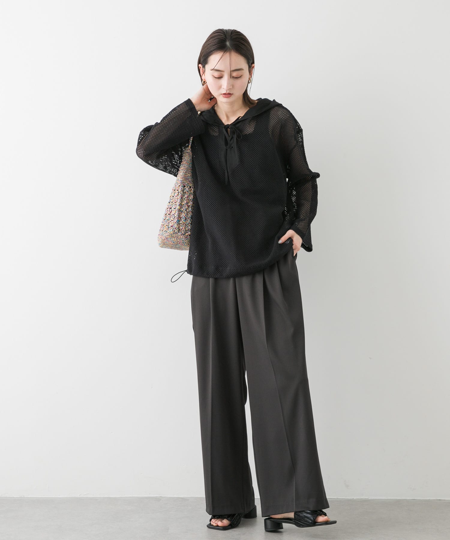 身長：169cm サイズ：one