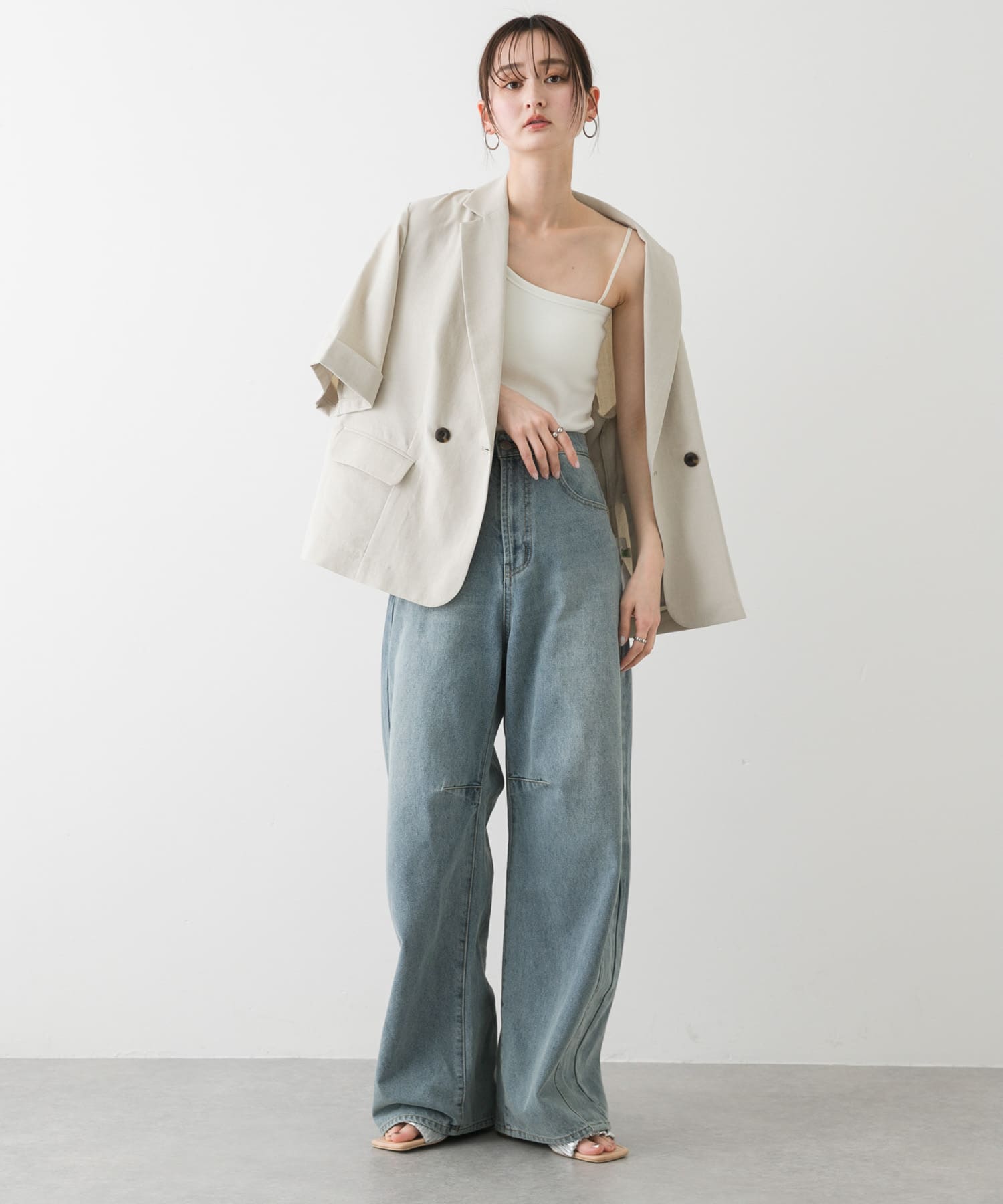 身長：169cm サイズ：one