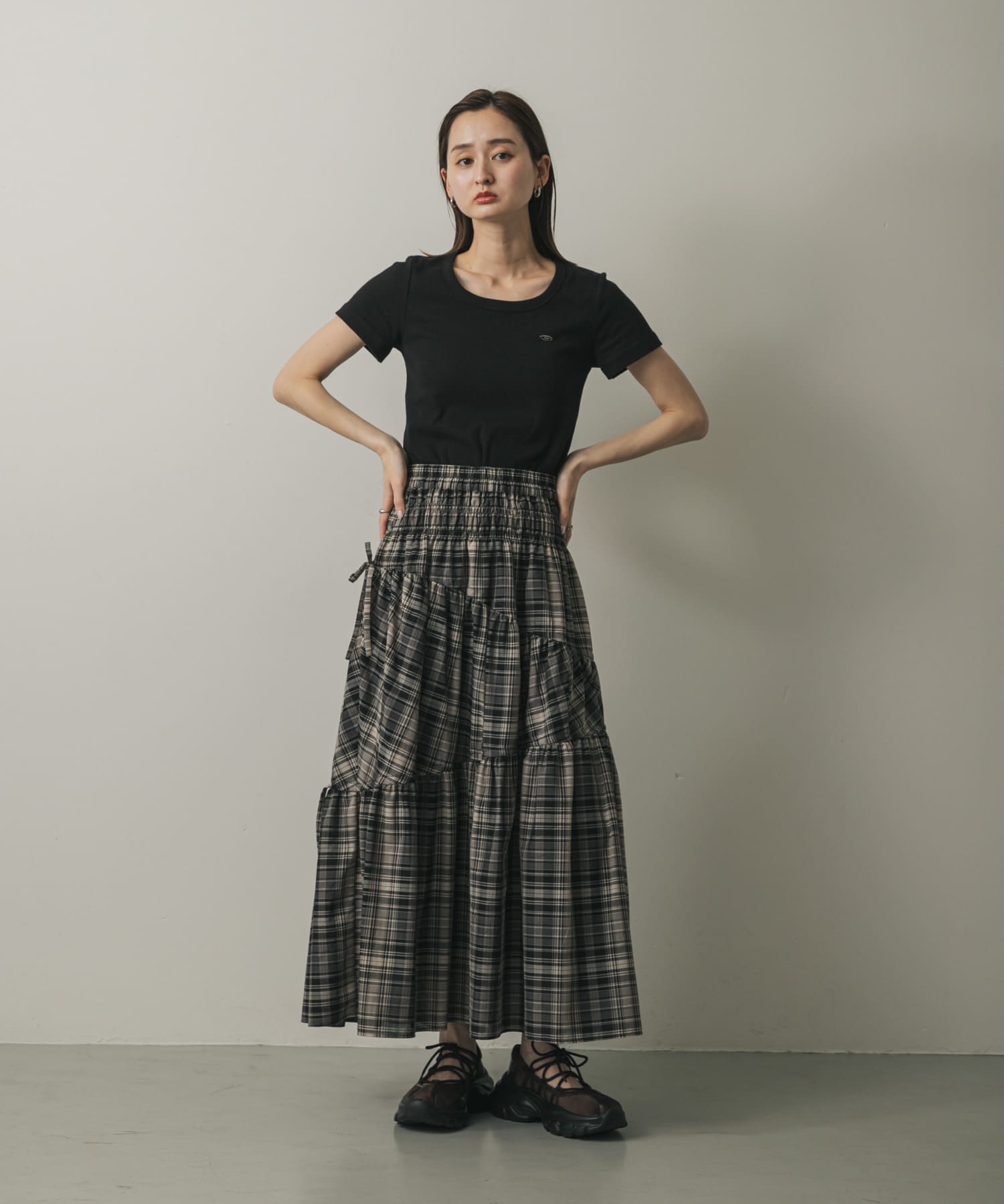 身長：169cm サイズ：one