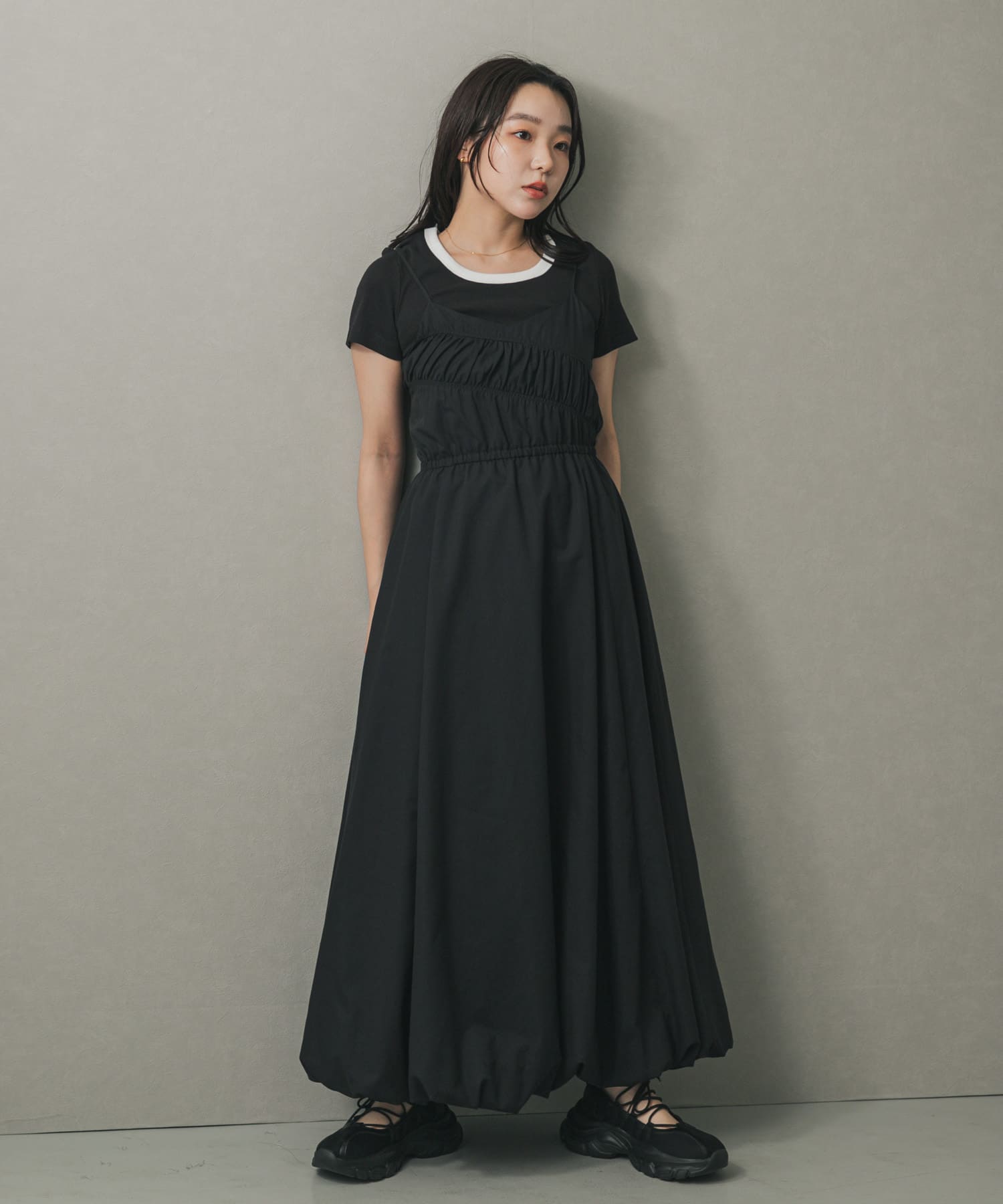 身長：158cm サイズ：one