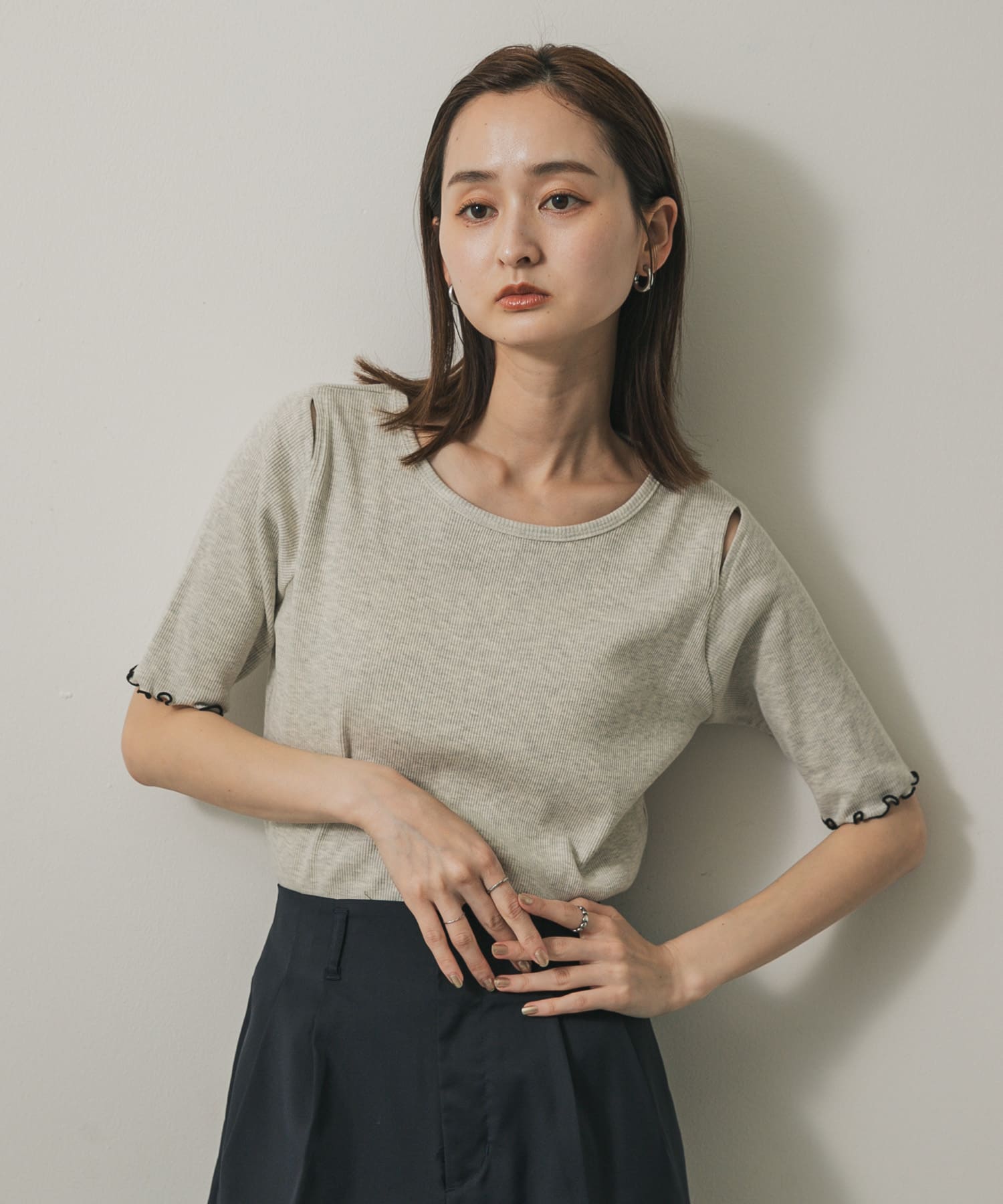 身長：169cm サイズ：one