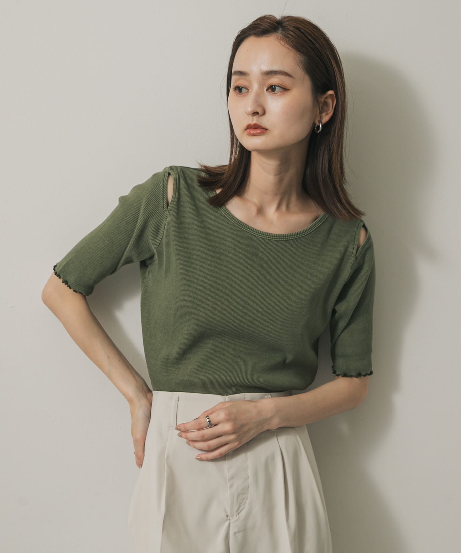 身長：169cm サイズ：one