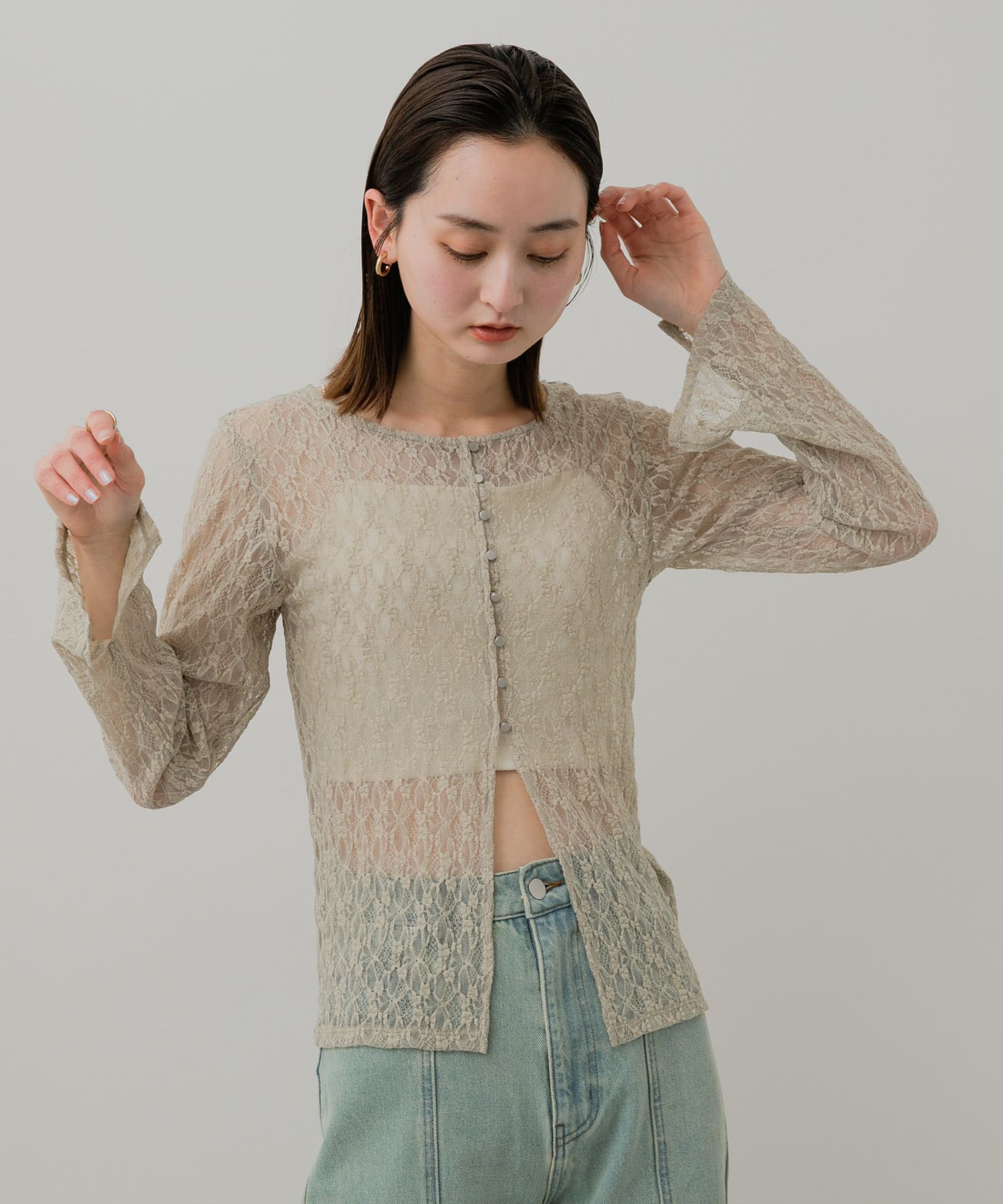 身長：169cm サイズ：one