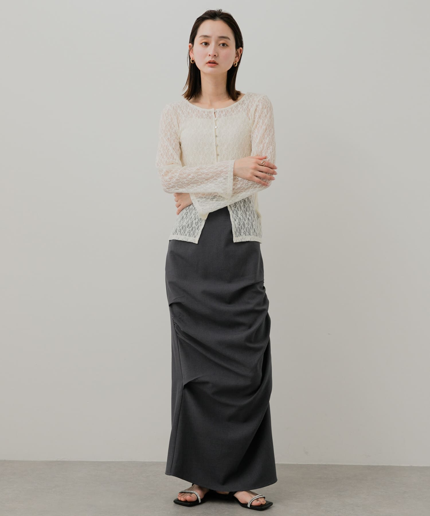 身長：169cm サイズ：one