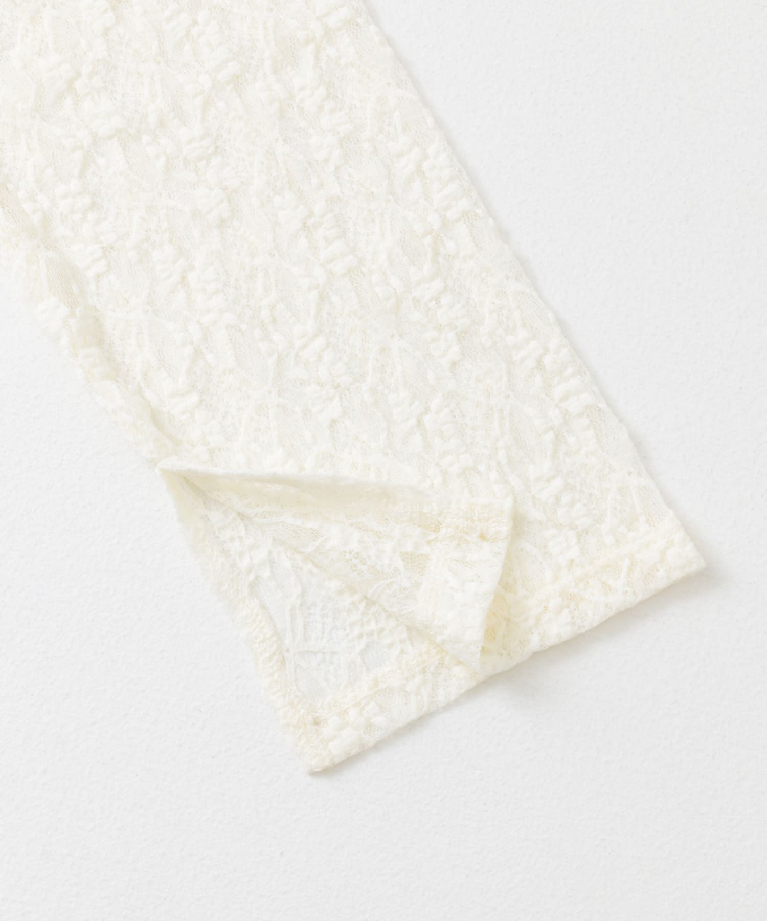 ボートネックレースカーディガン IVORY one