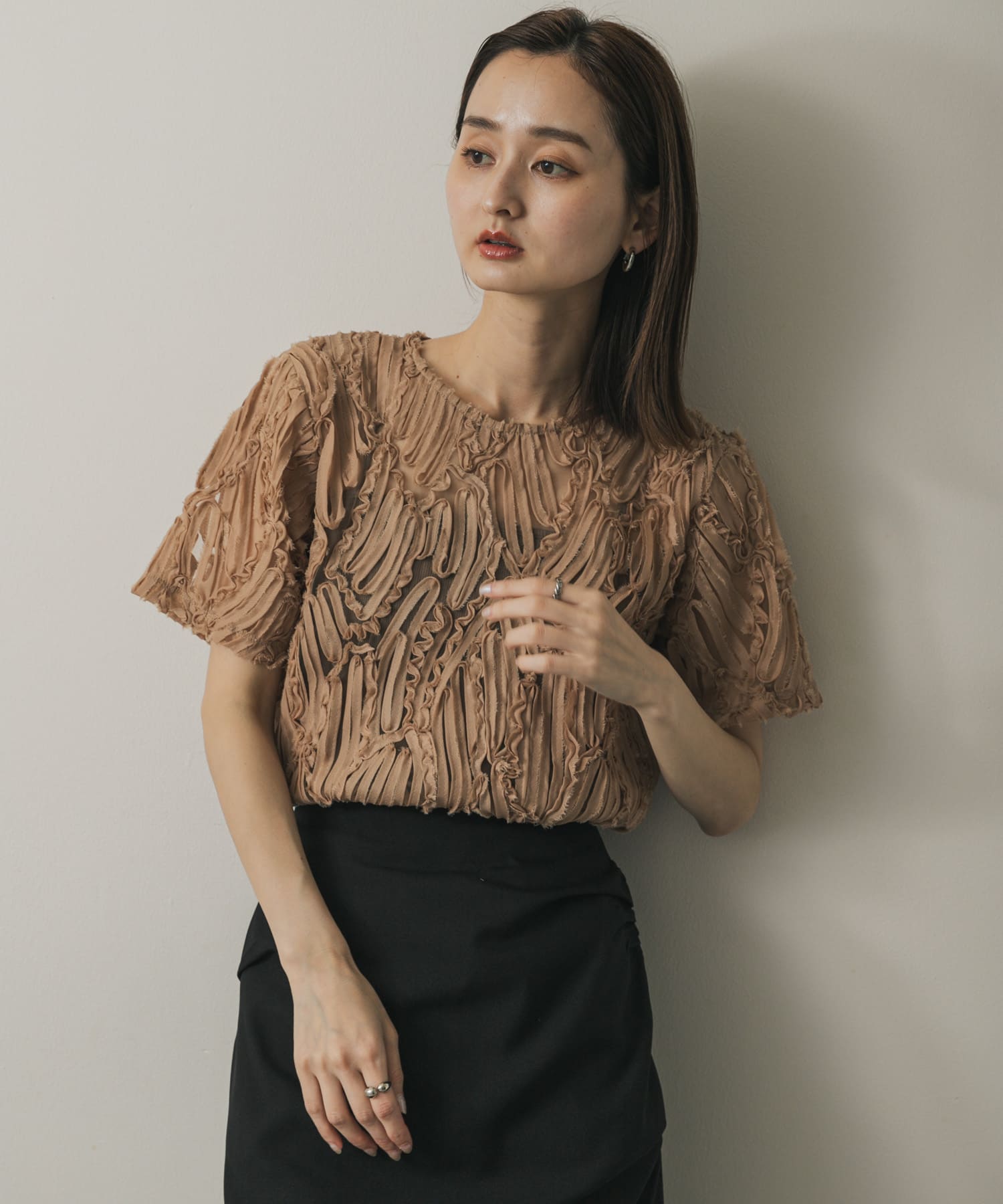 身長：169cm サイズ：one