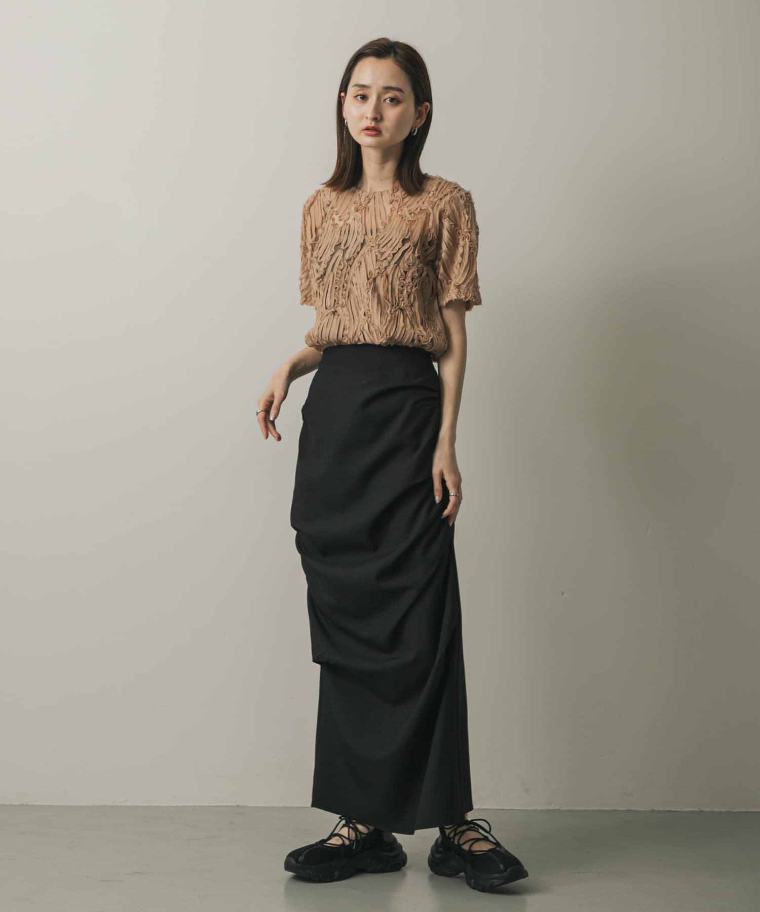 身長：169cm サイズ：one