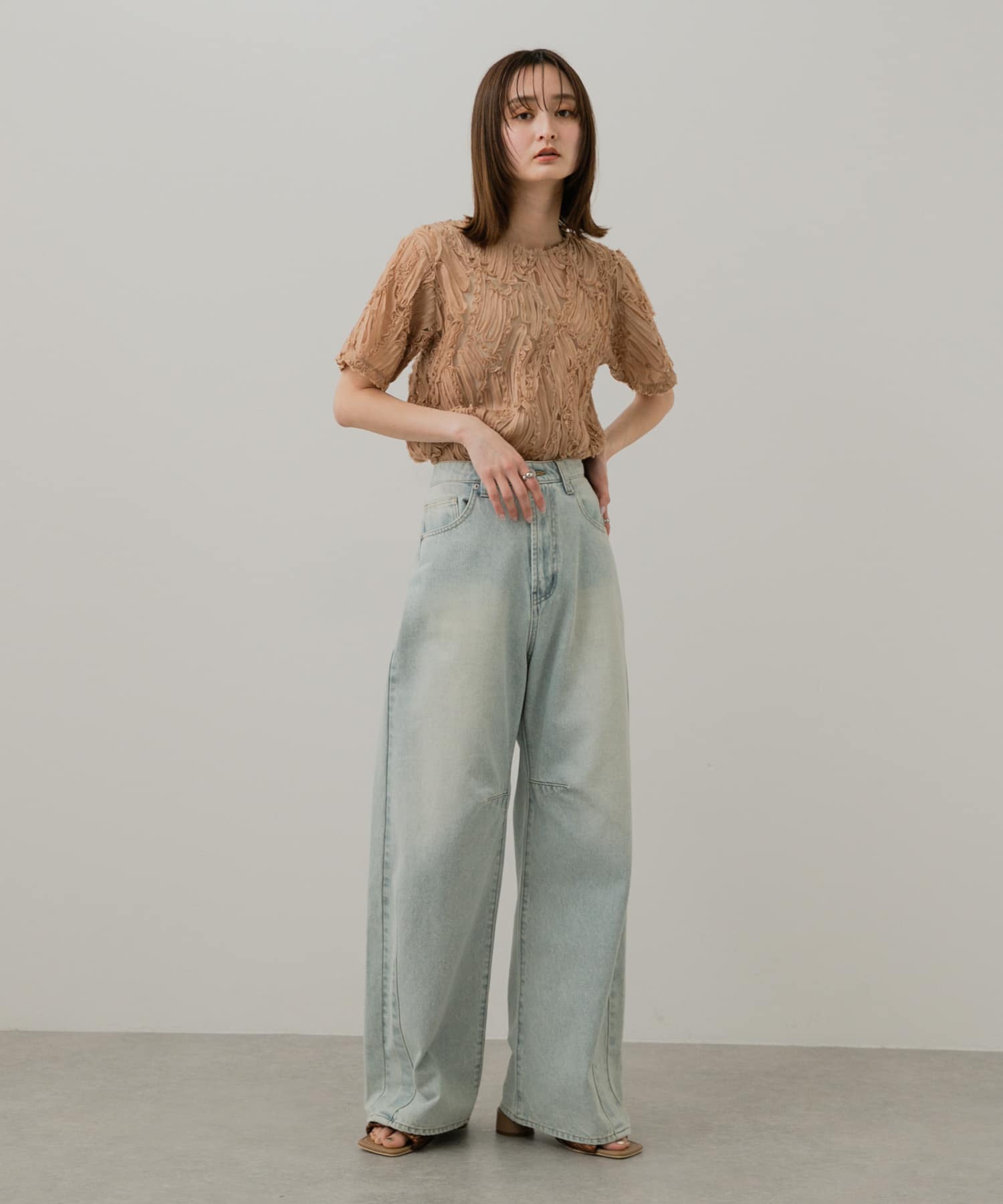 身長：169cm サイズ：one