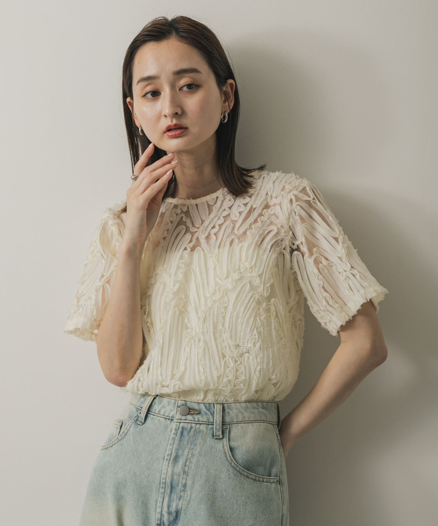 身長：169cm サイズ：one