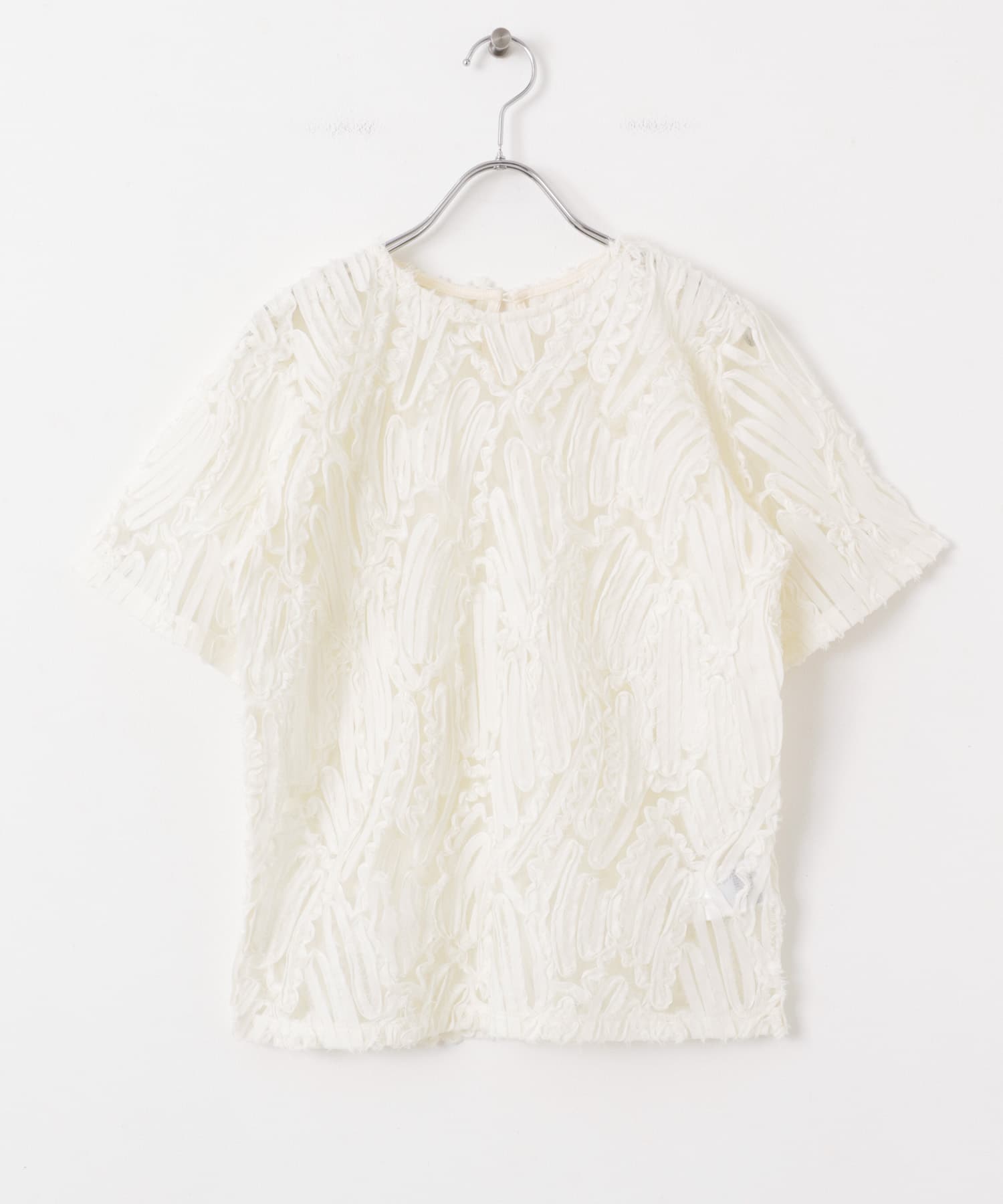 コードシシュウトップ(半袖) IVORY one