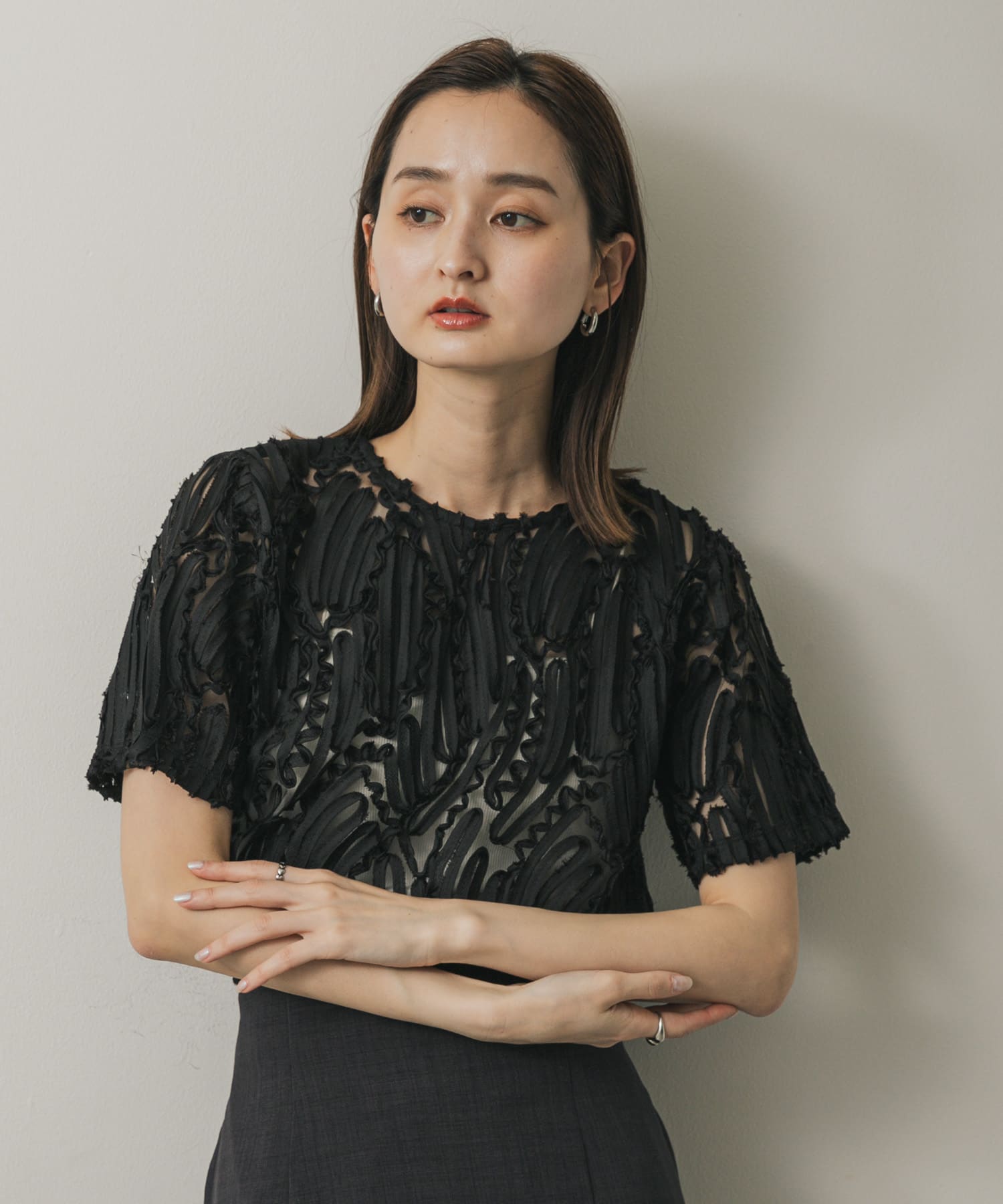 身長：169cm サイズ：one