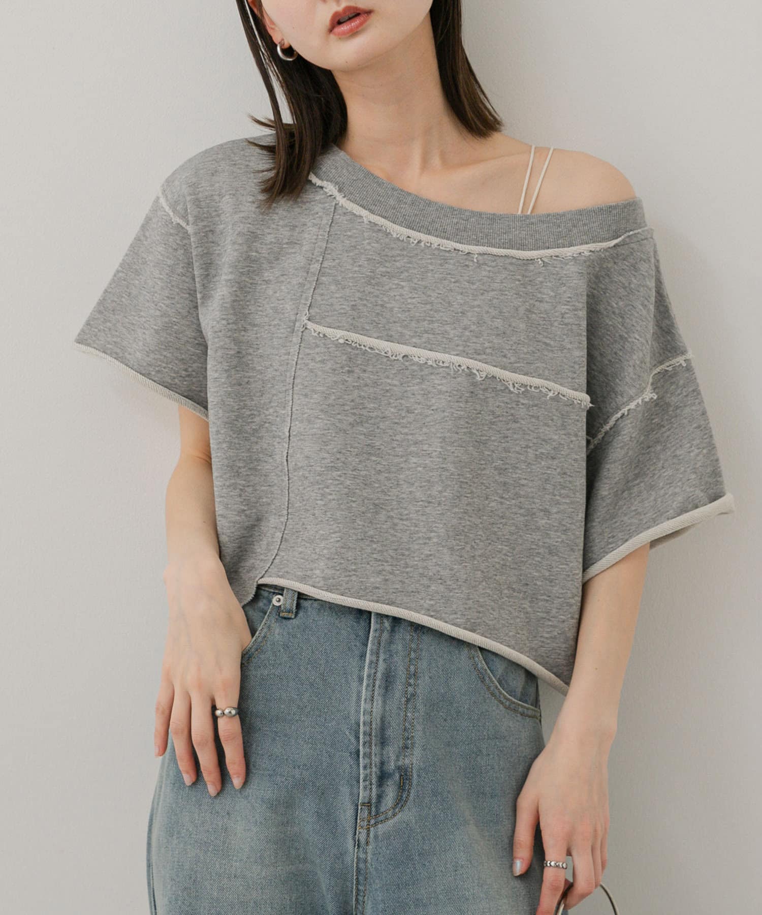 パッチワーククロップドトップ