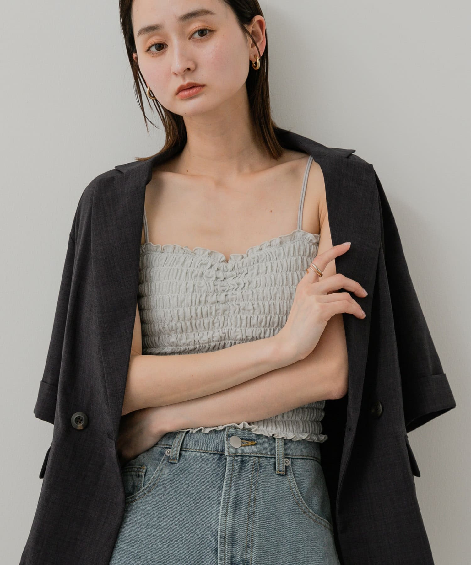 身長：169cm サイズ：one