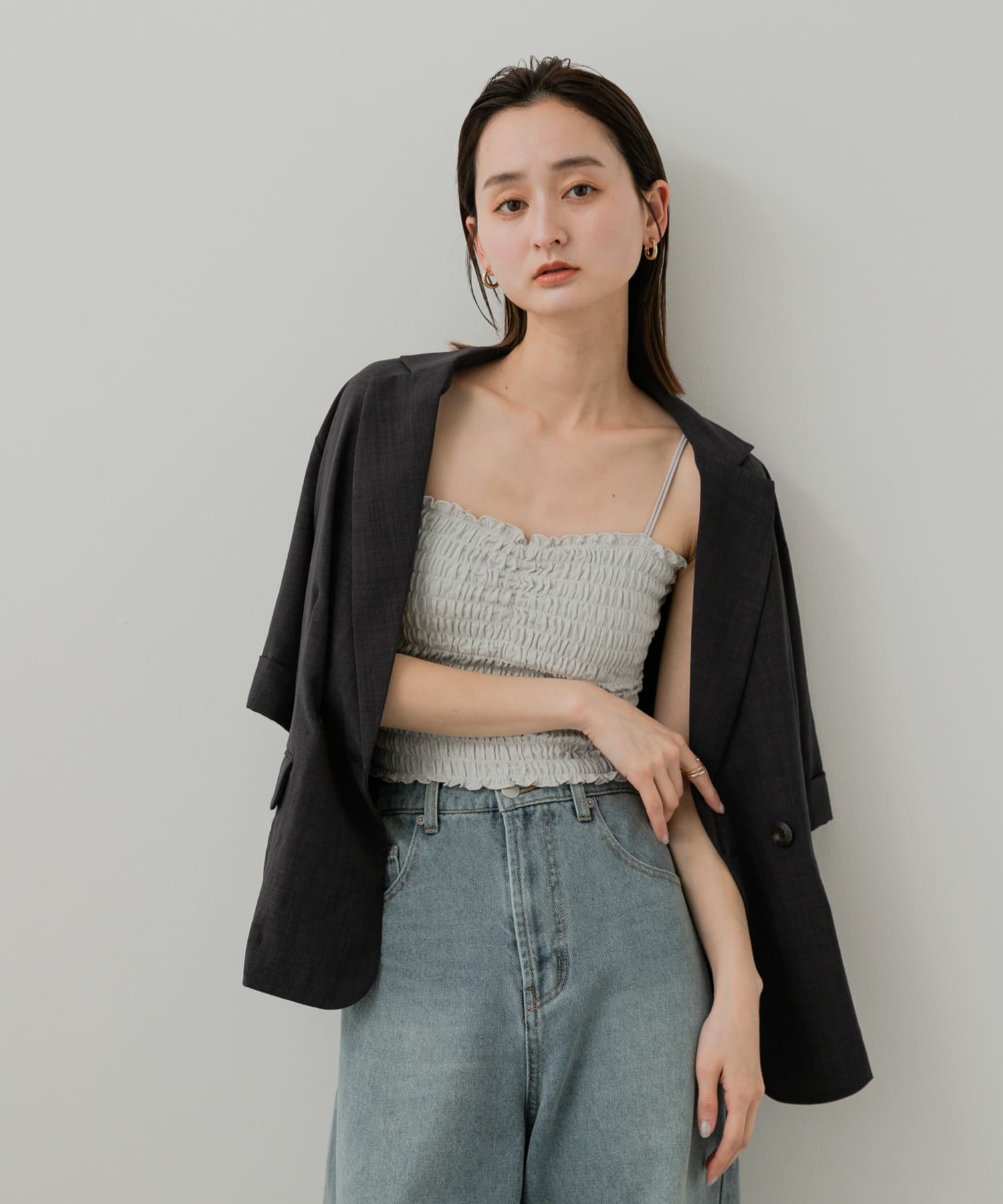 身長：169cm サイズ：one