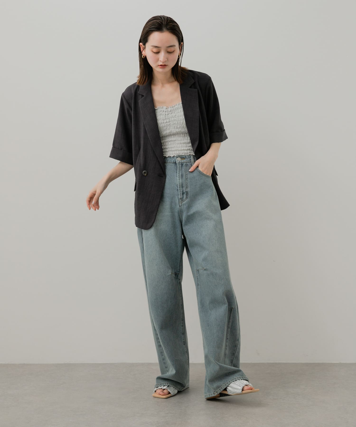 身長：169cm サイズ：one