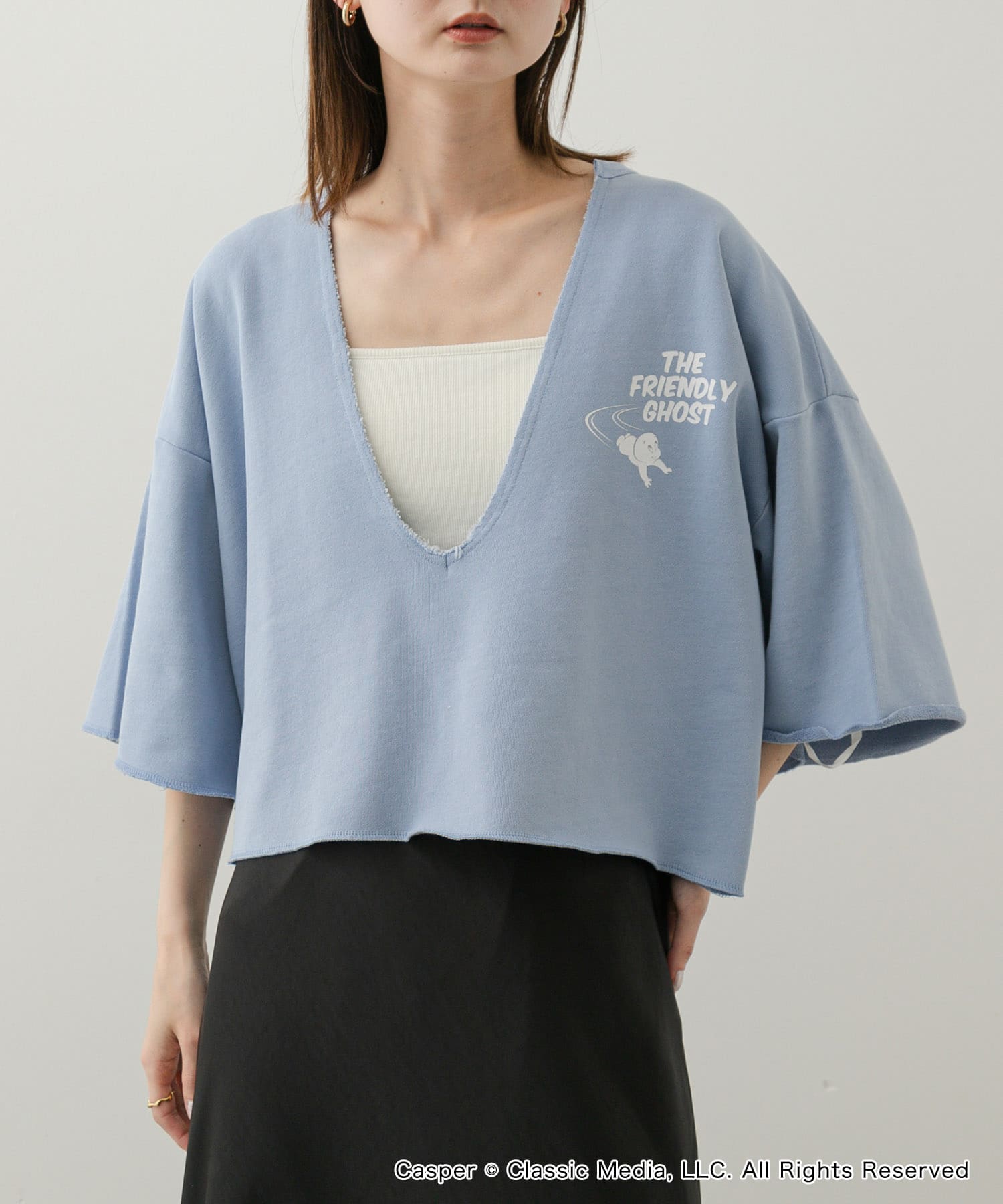 『別注』Casper×SENSE OF PLACE/スキッパートップ