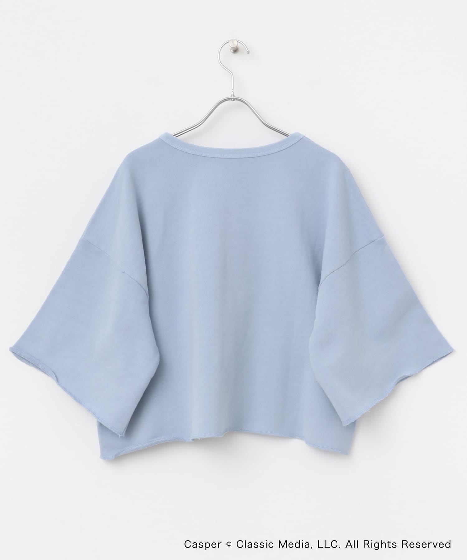 『別注』Casper×SENSE OF PLACE/スキッパートップ BLUE one