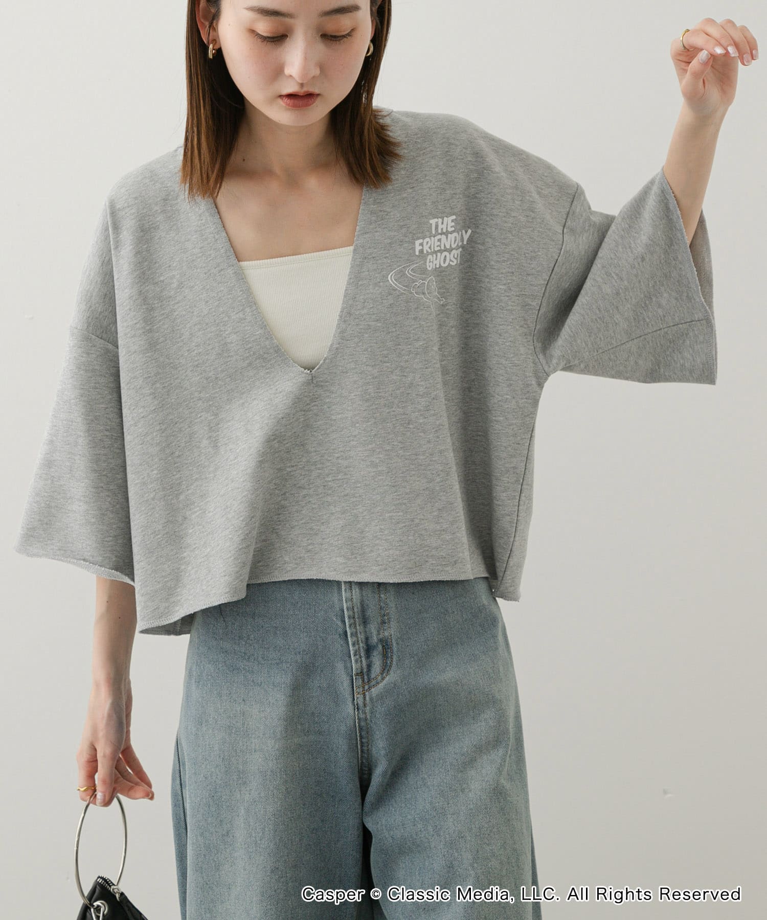 『別注』Casper×SENSE OF PLACE/スキッパートップ