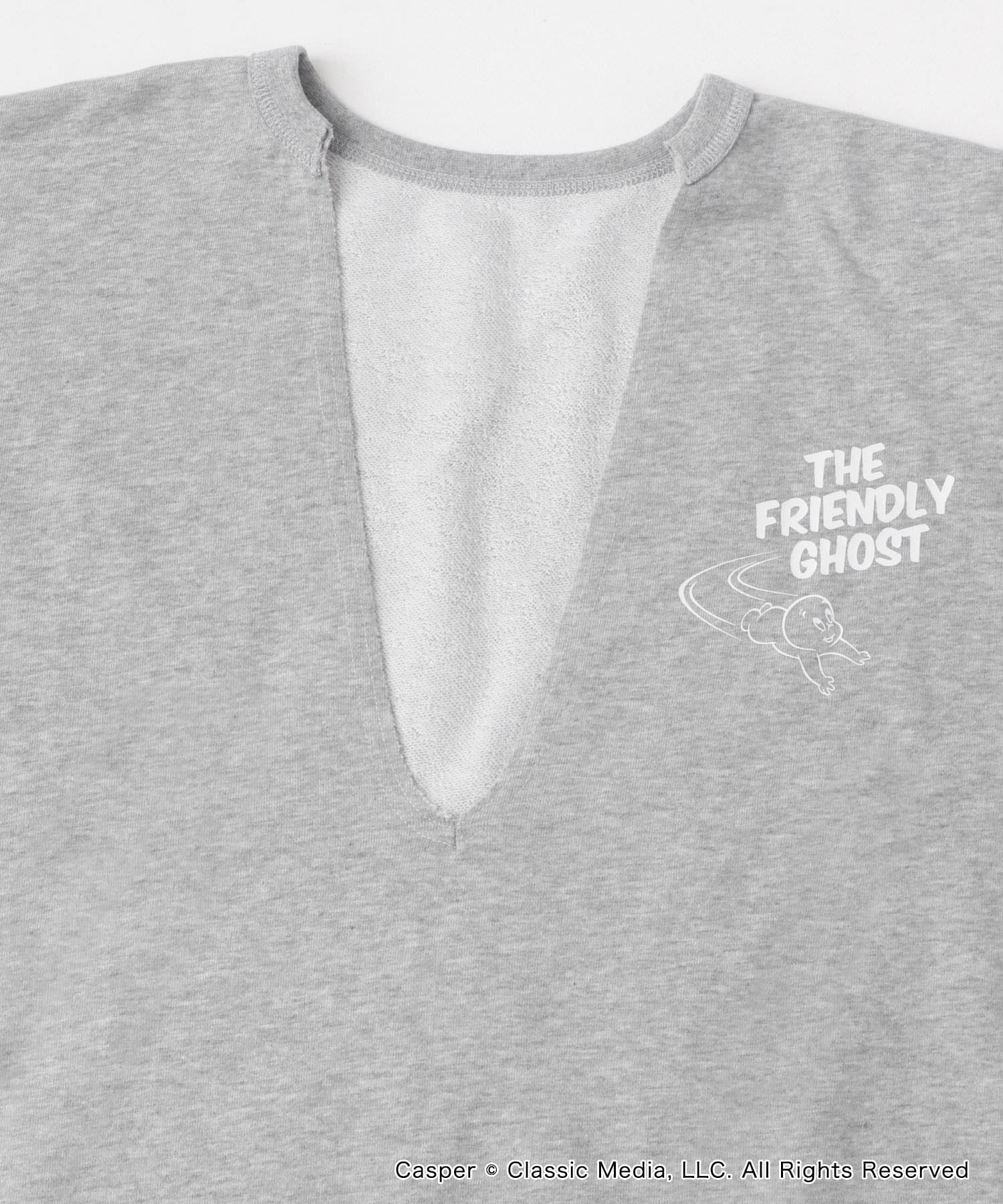 『別注』Casper×SENSE OF PLACE/スキッパートップ L.GRAY one