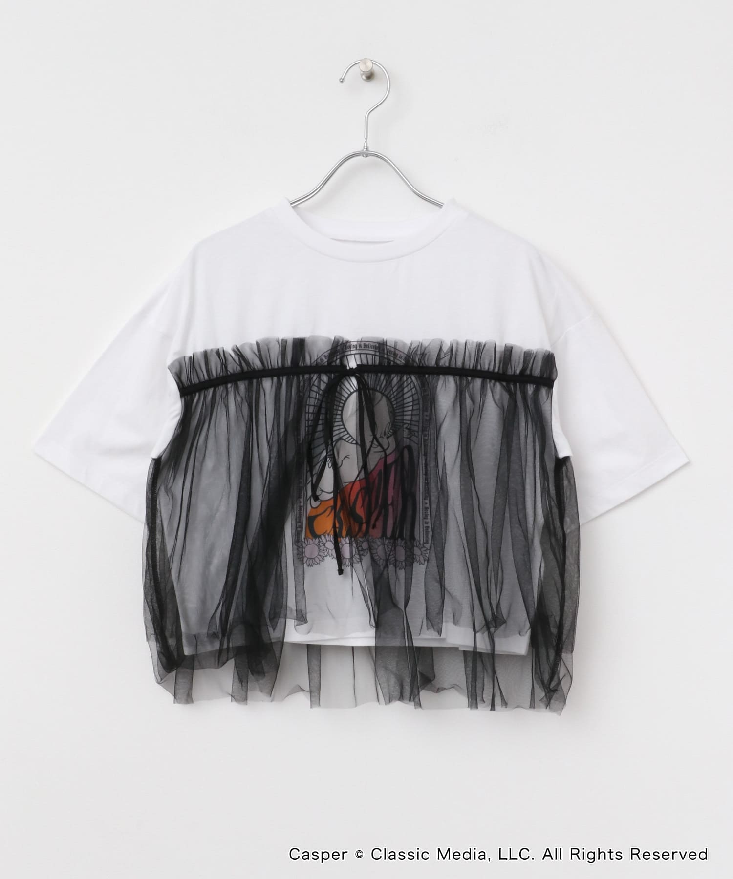 『別注』Casper×SENSE OF PLACE/ドッキングTシャツ OFF WHITE one