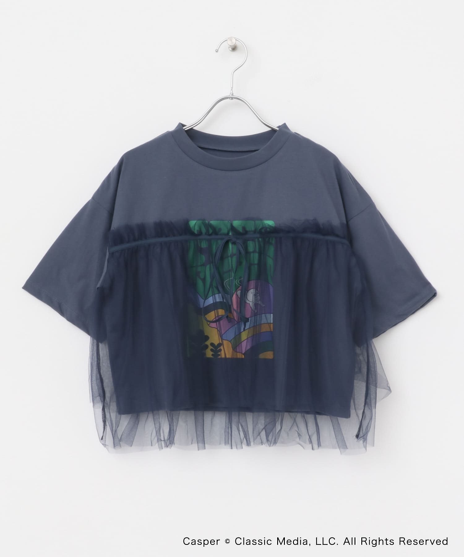 『別注』Casper×SENSE OF PLACE/ドッキングTシャツ NAVY one