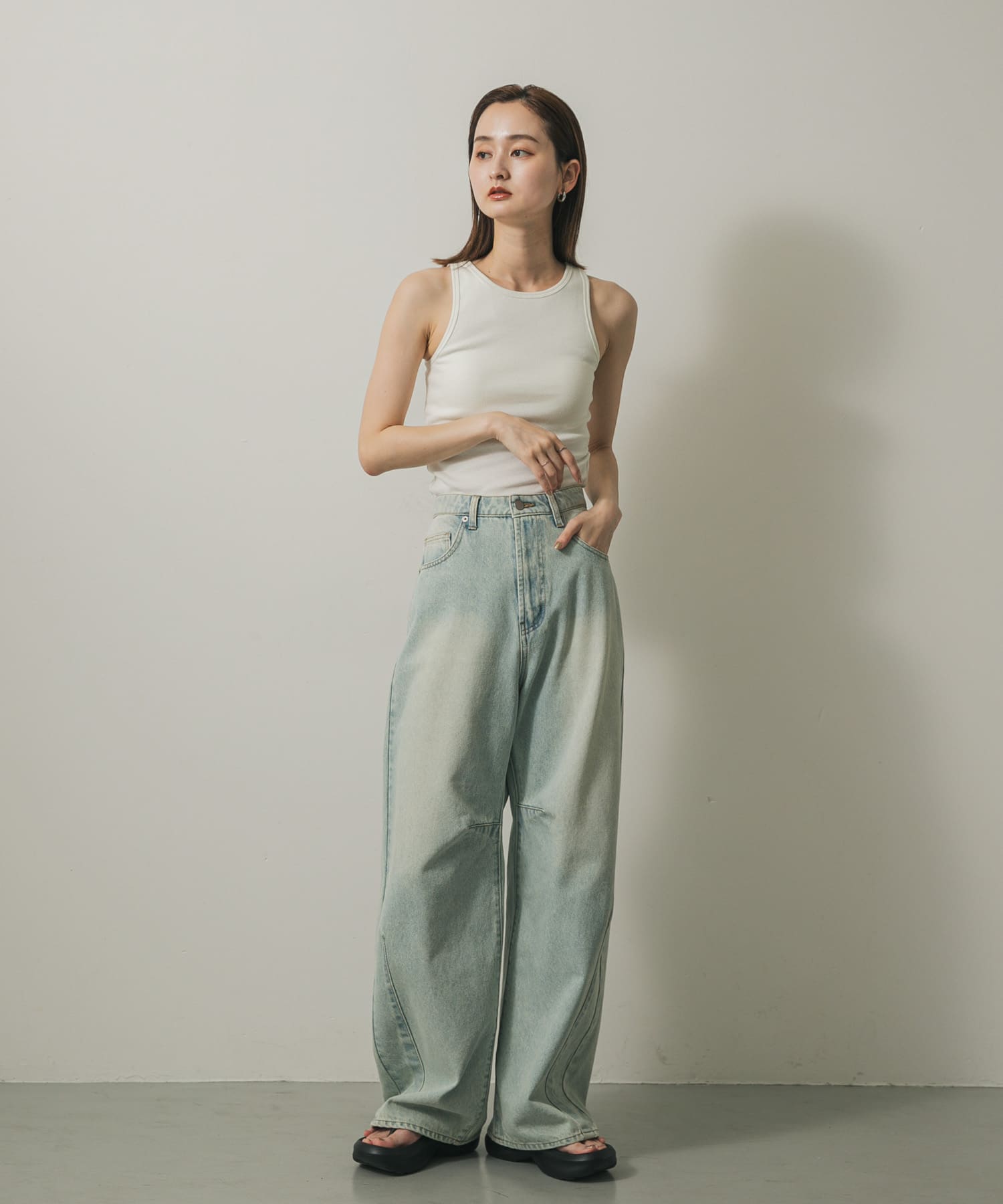 身長：169cm サイズ：one