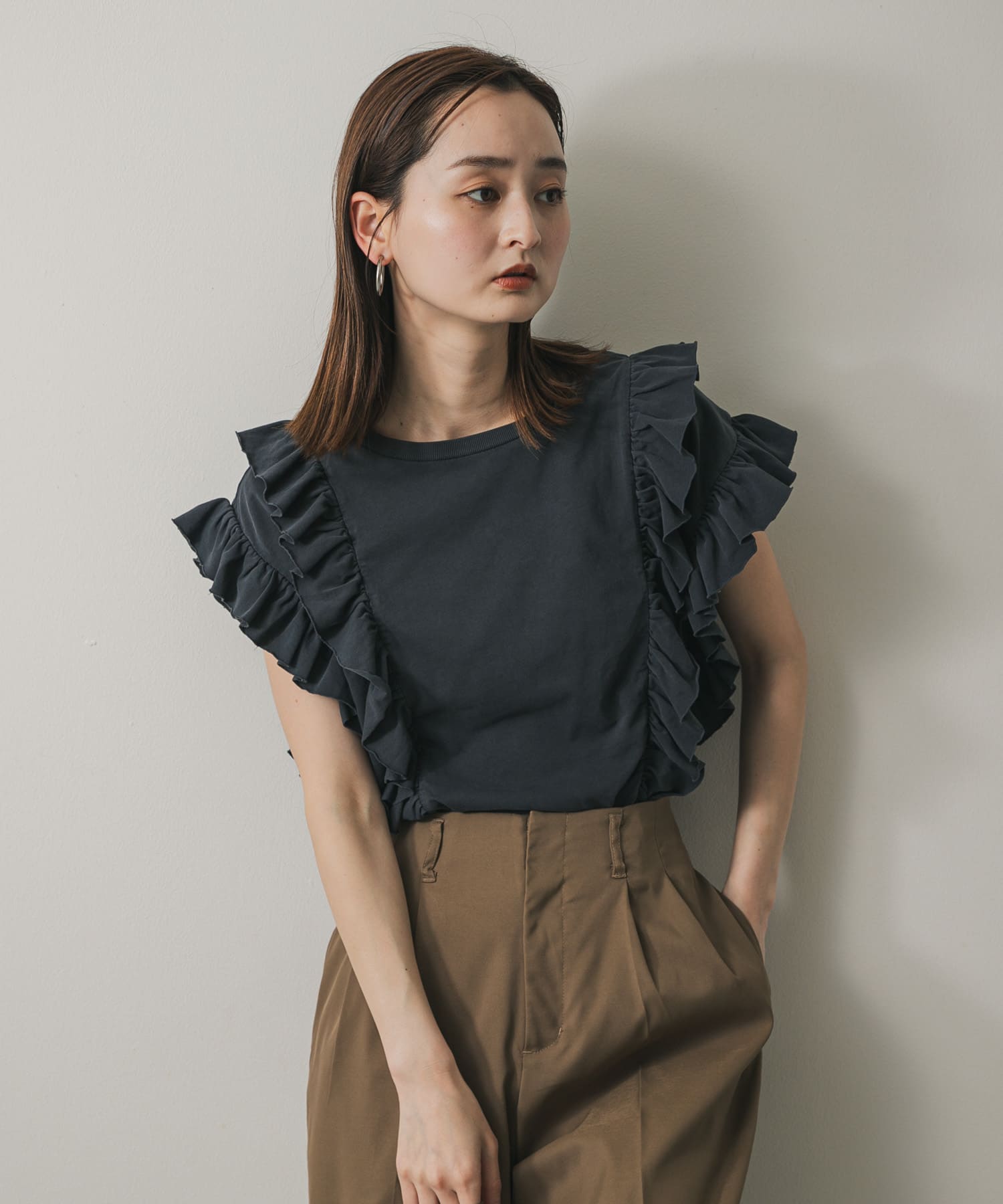 身長：169cm サイズ：one