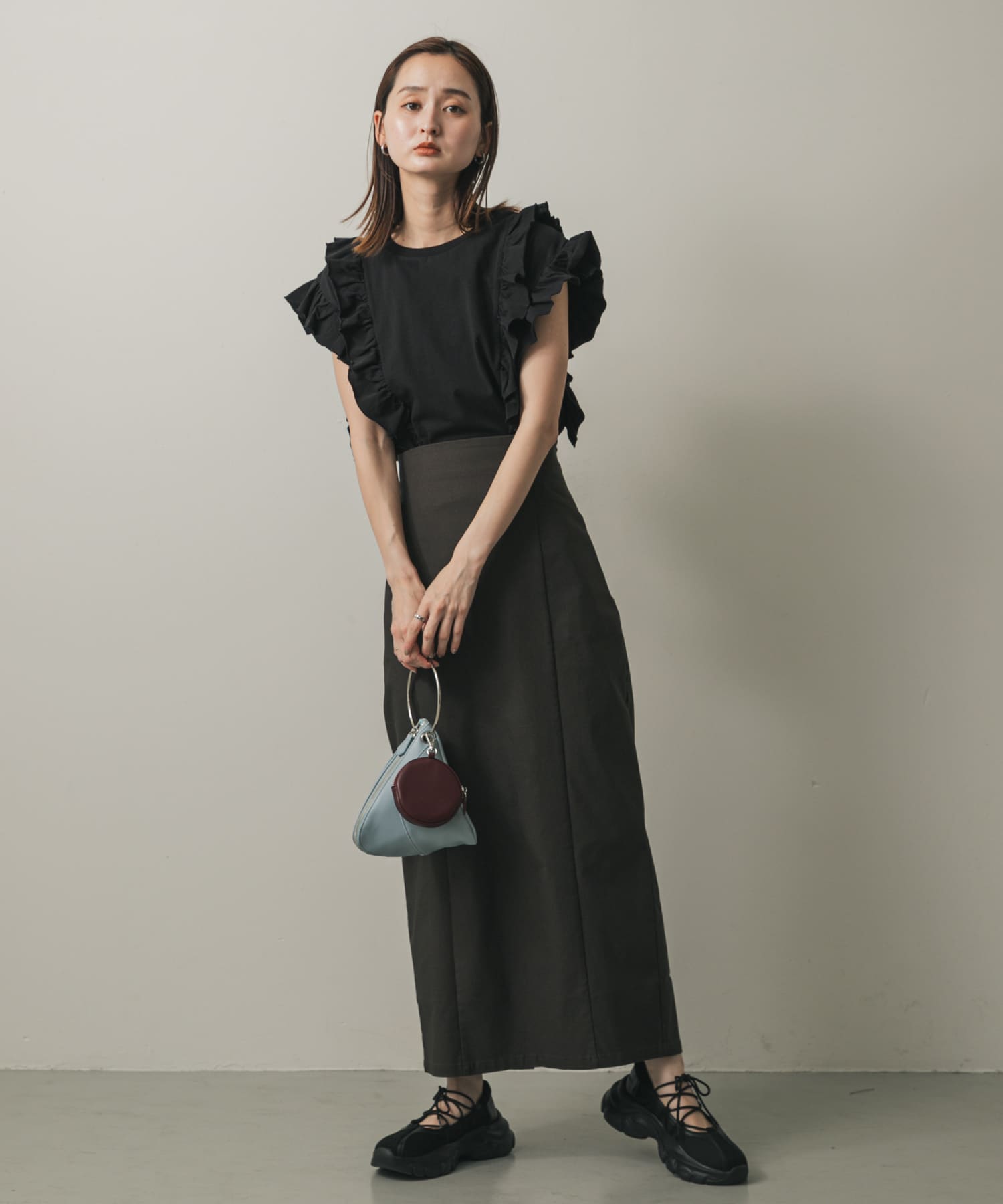 身長：169cm サイズ：one