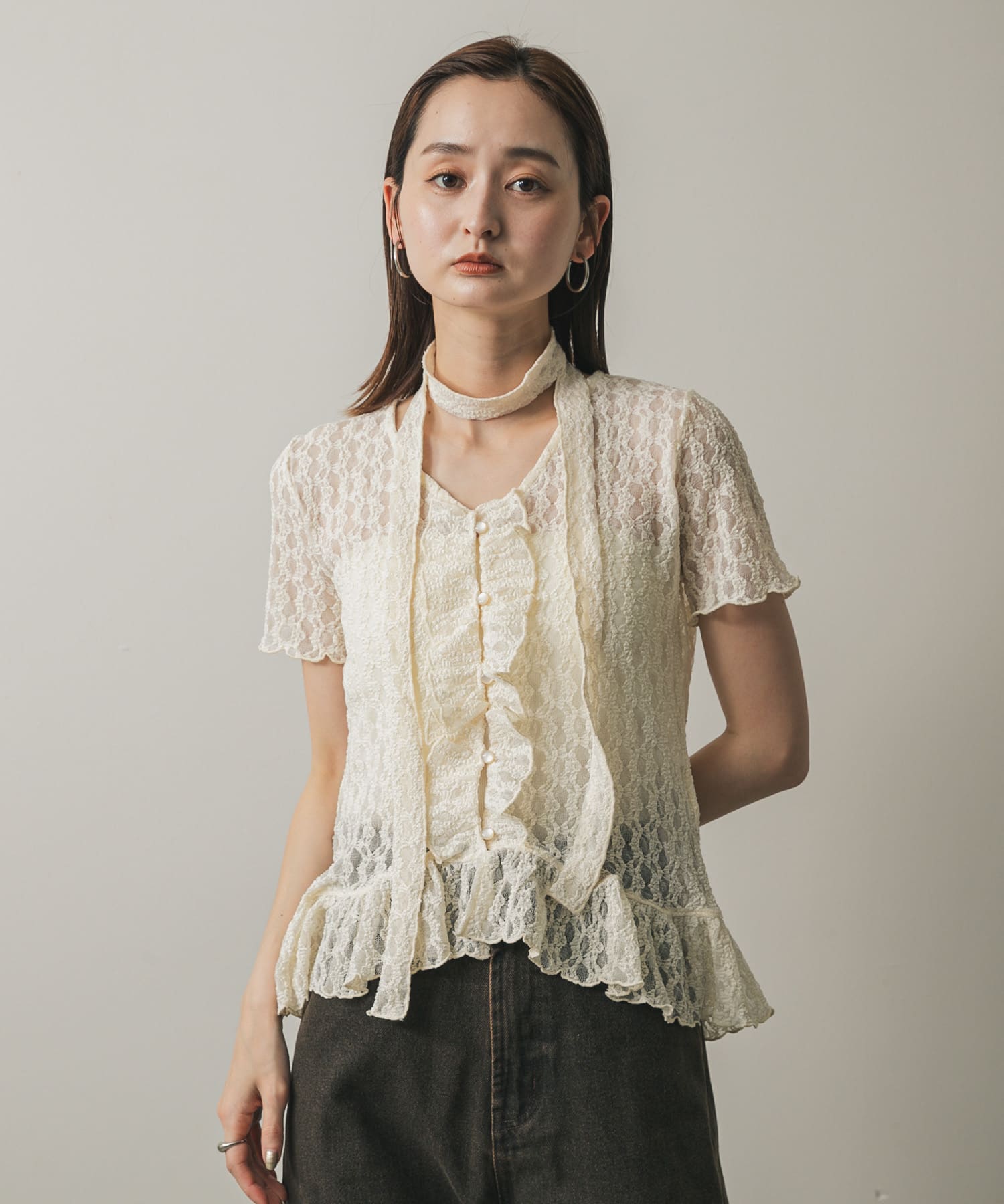 身長：169cm サイズ：one