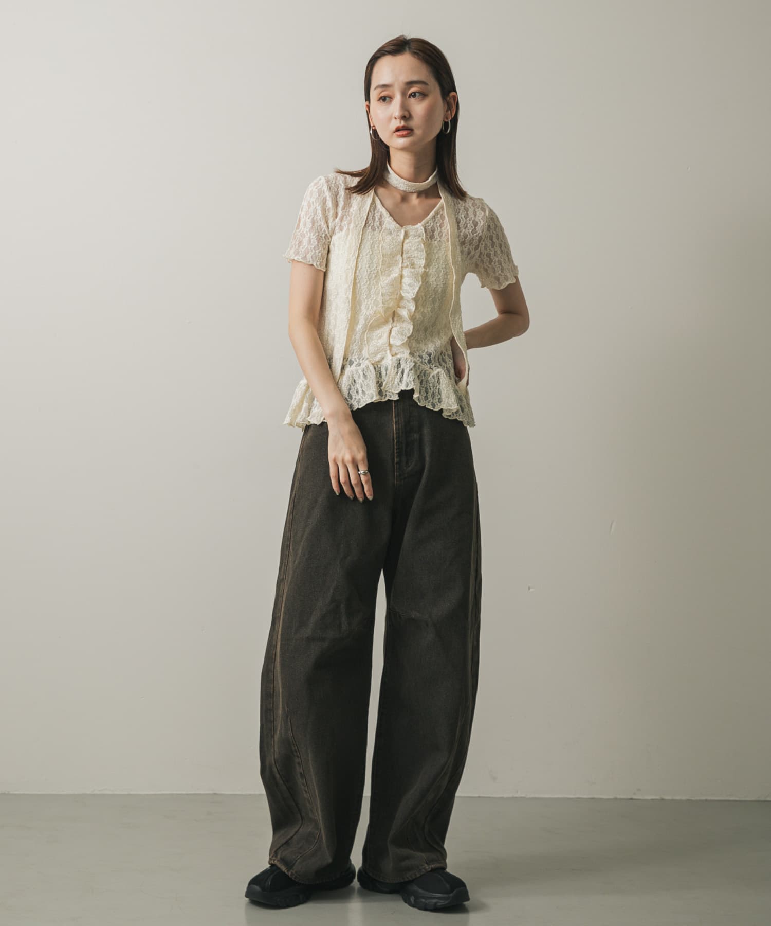 身長：169cm サイズ：one