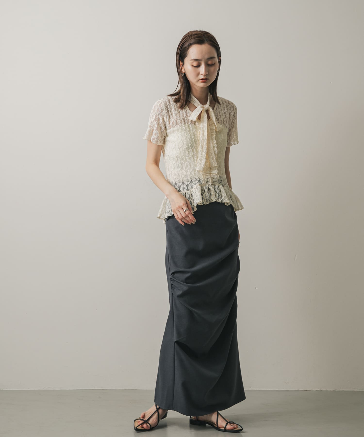 身長：169cm サイズ：one