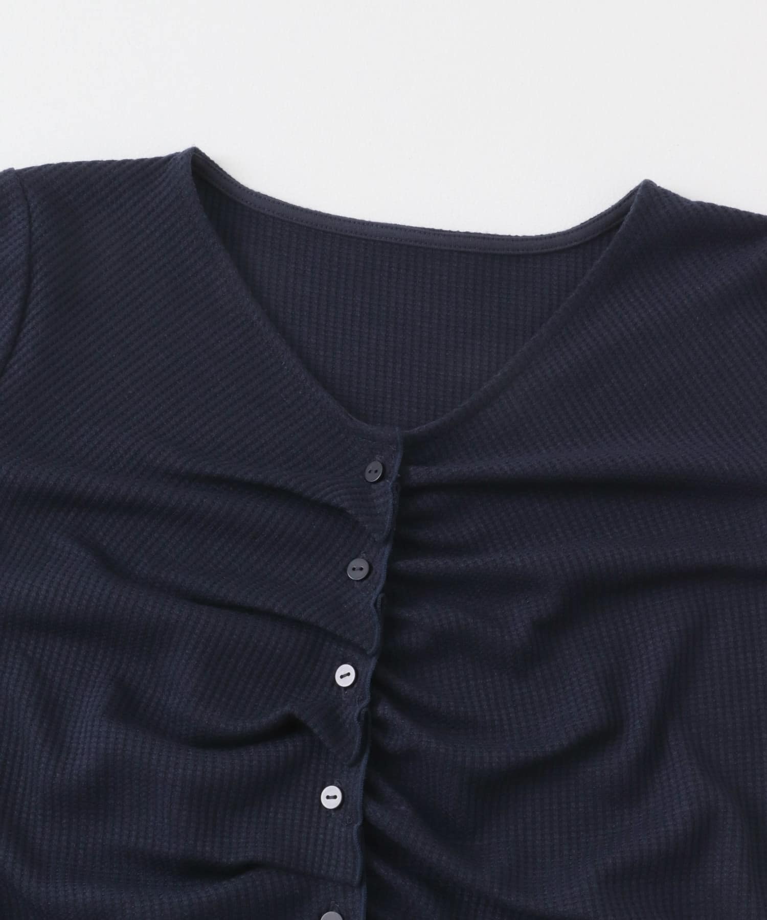 フロントタックフリルトップ NAVY one