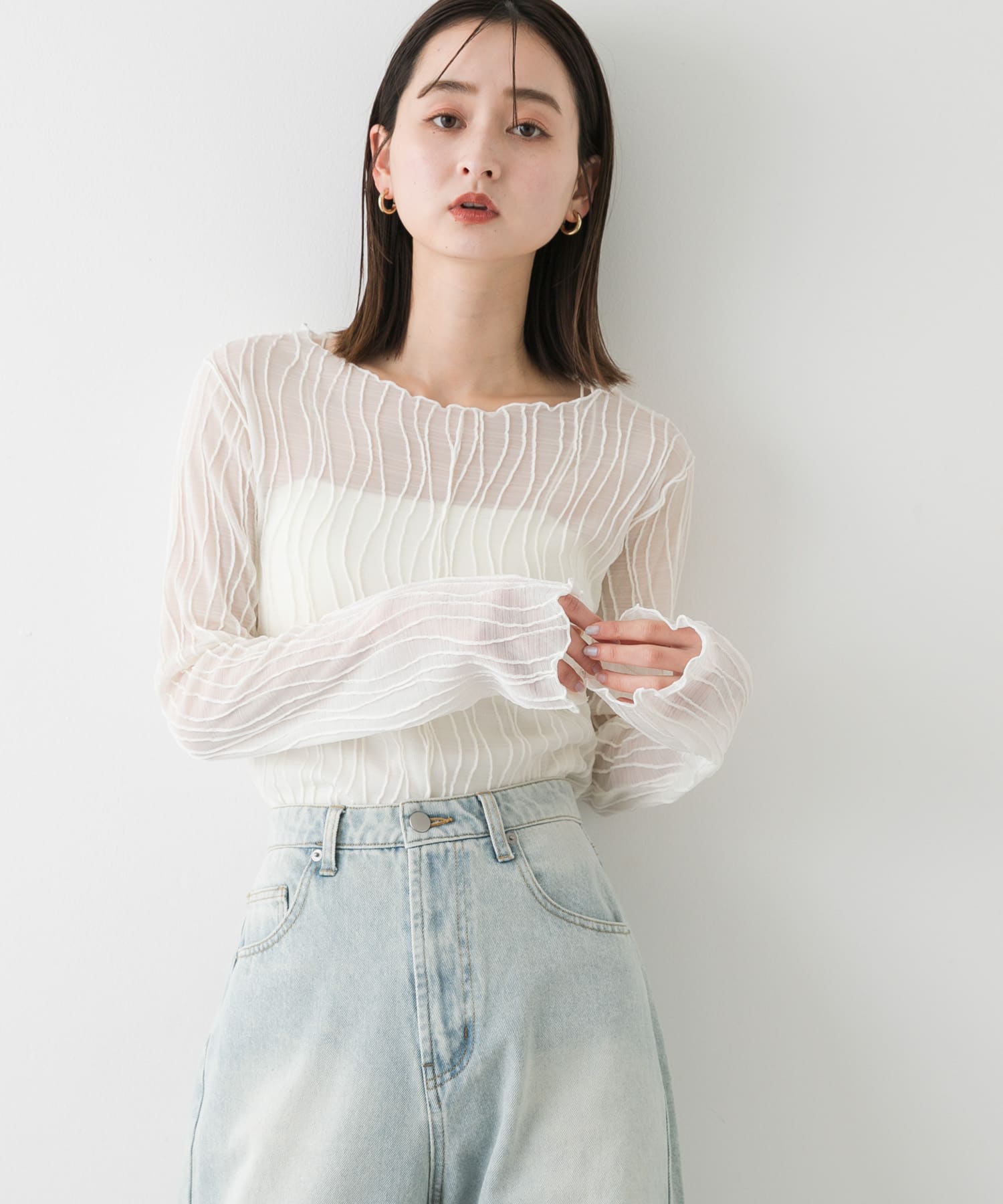 身長：169cm サイズ：one