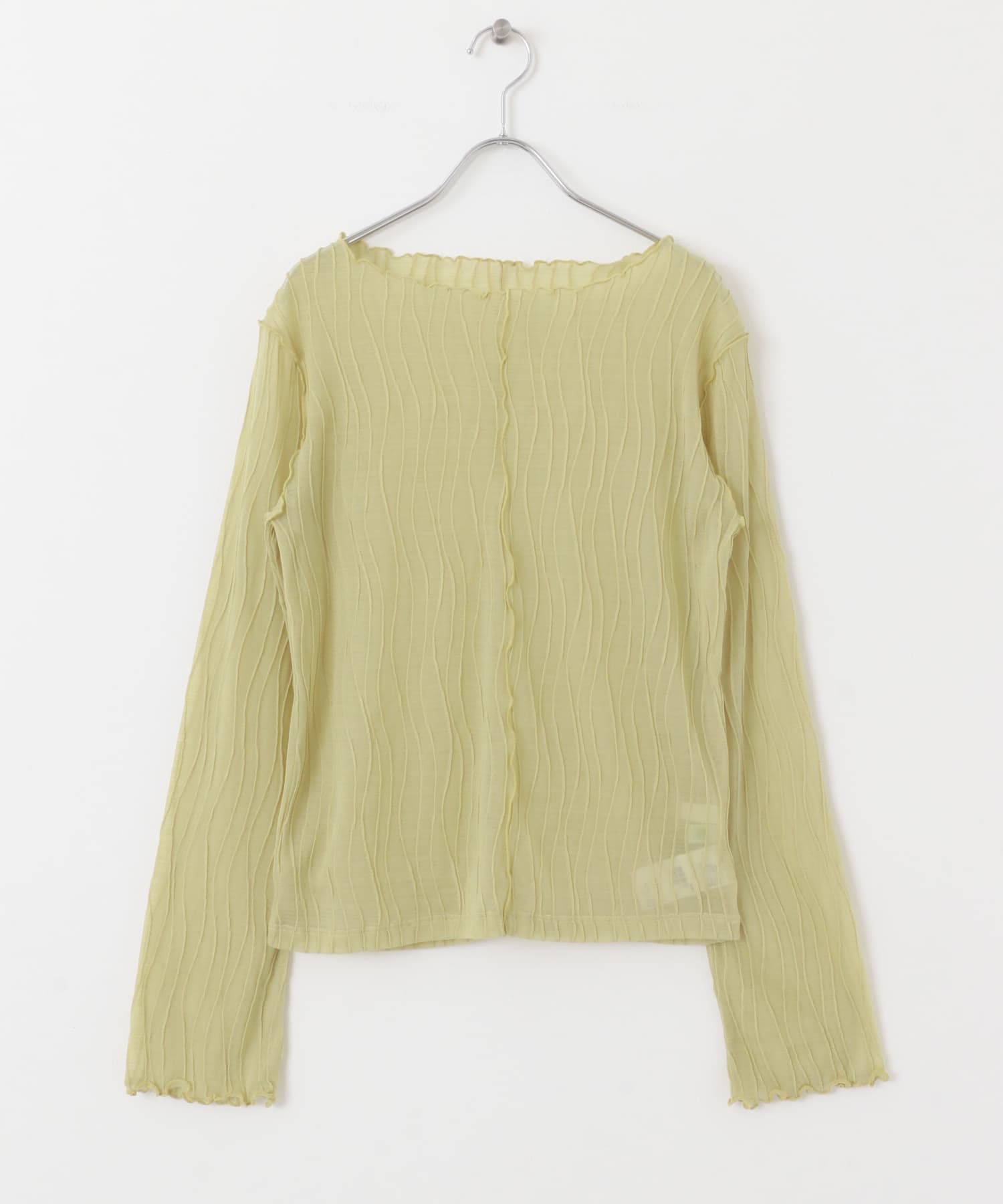 ウェーブジャガードトップ YELLOW one