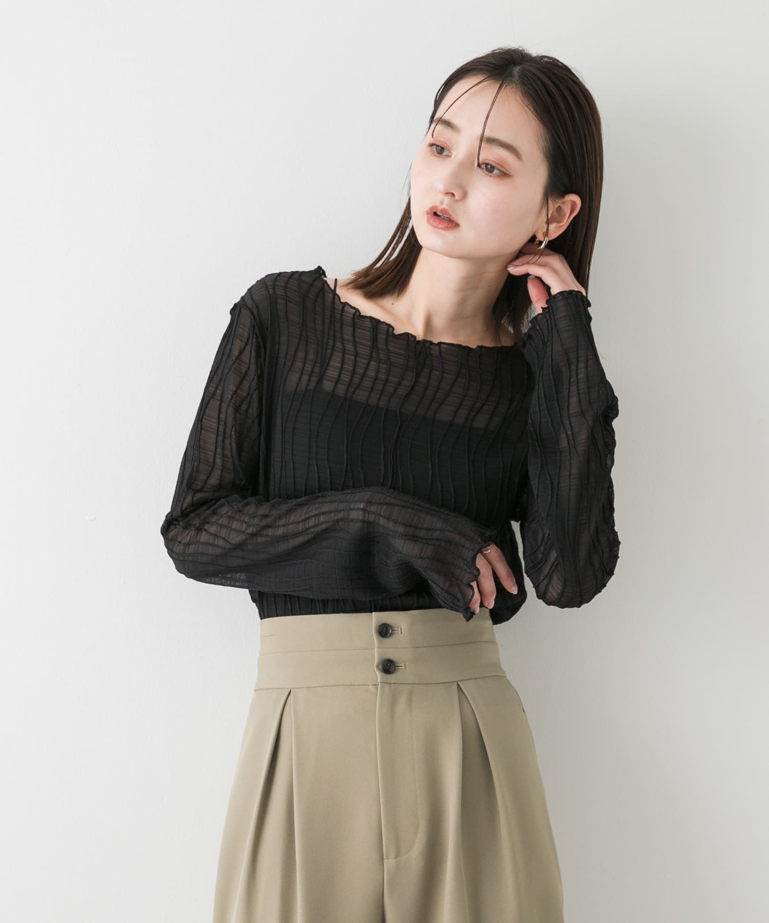 身長：169cm サイズ：one