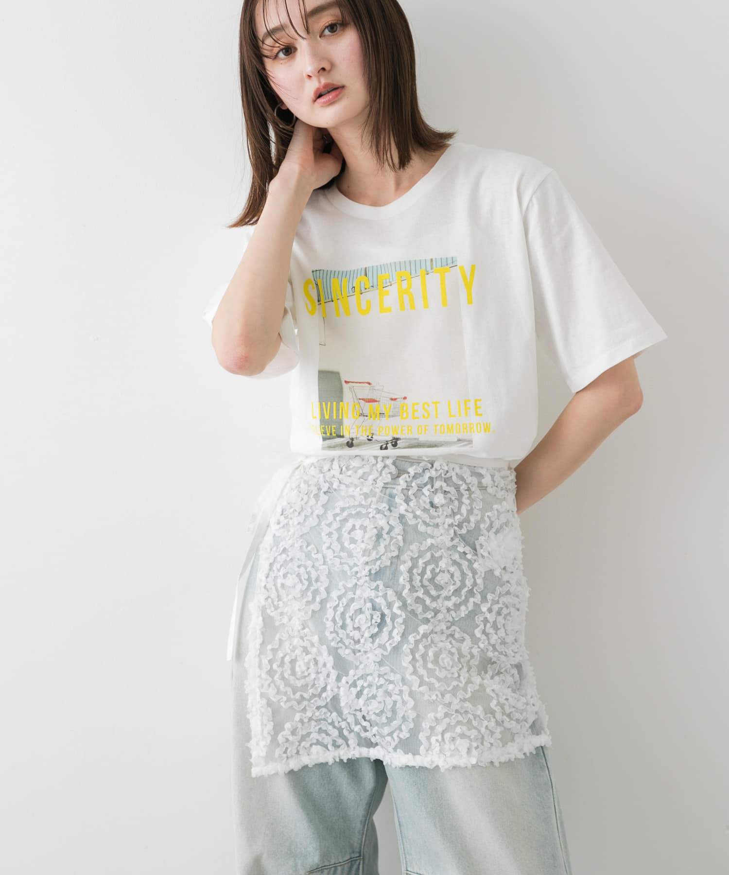 身長：169cm サイズ：one