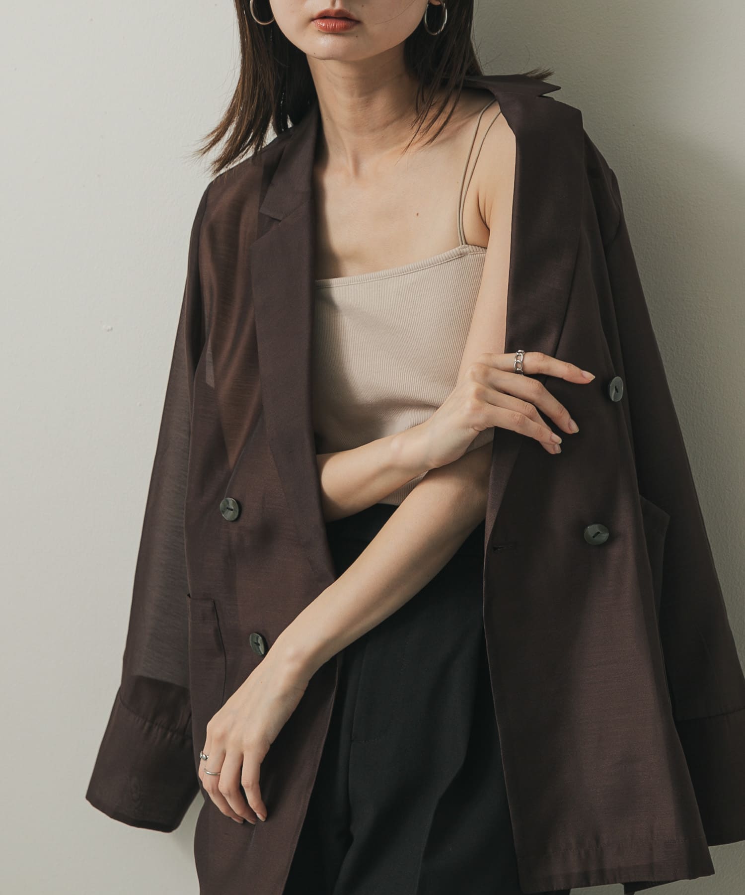 身長：169cm サイズ：one
