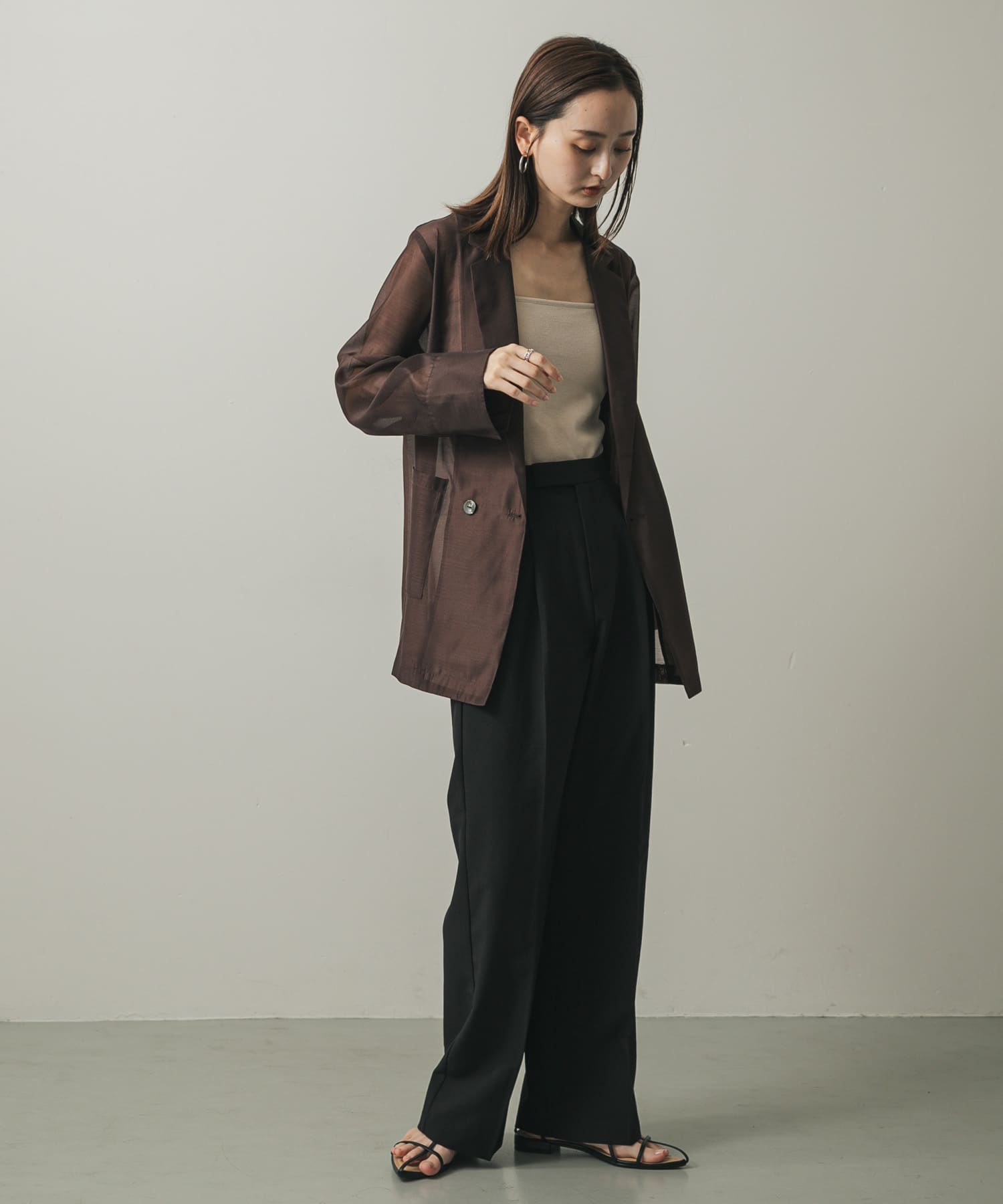 身長：169cm サイズ：one