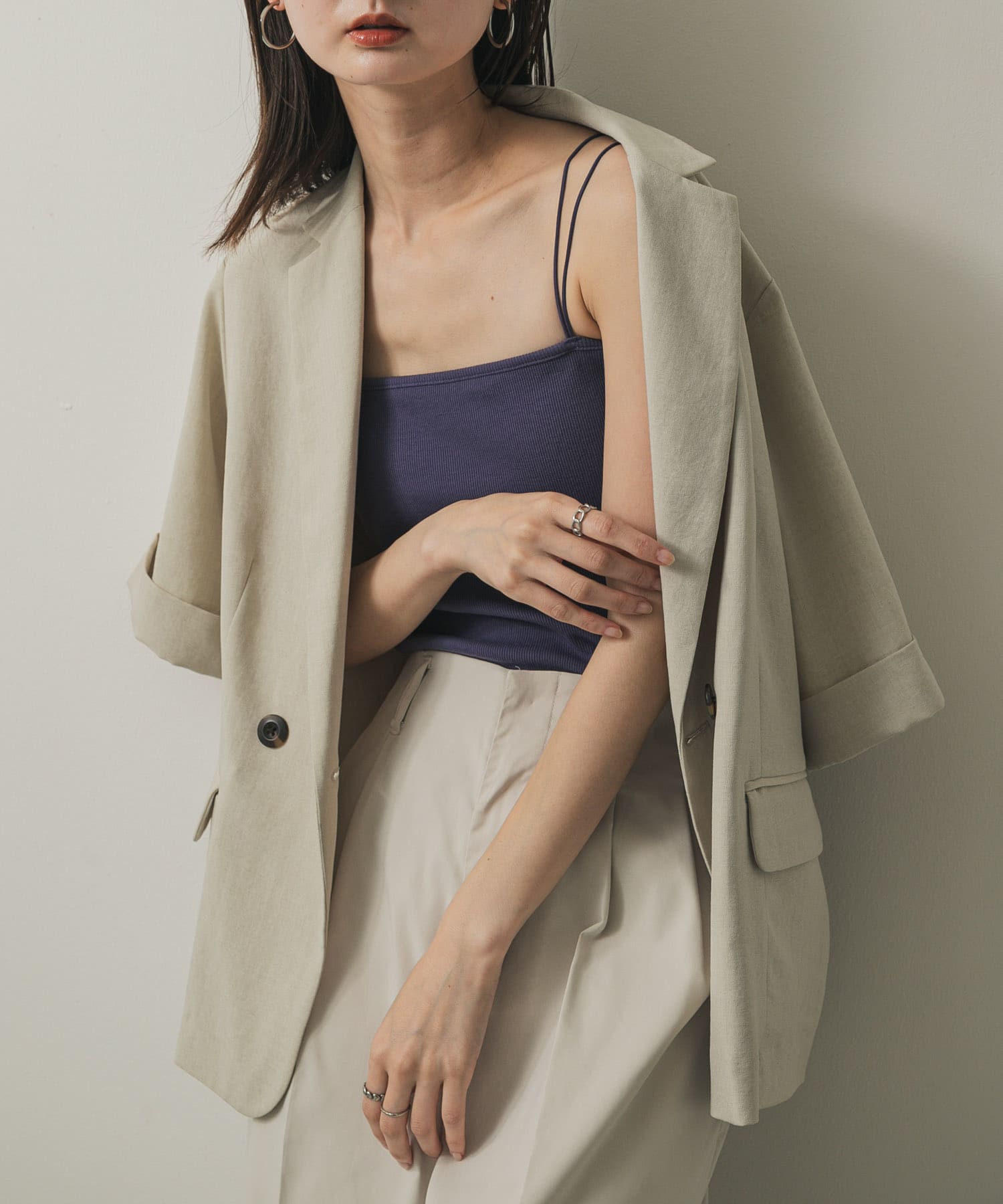 身長：169cm サイズ：one