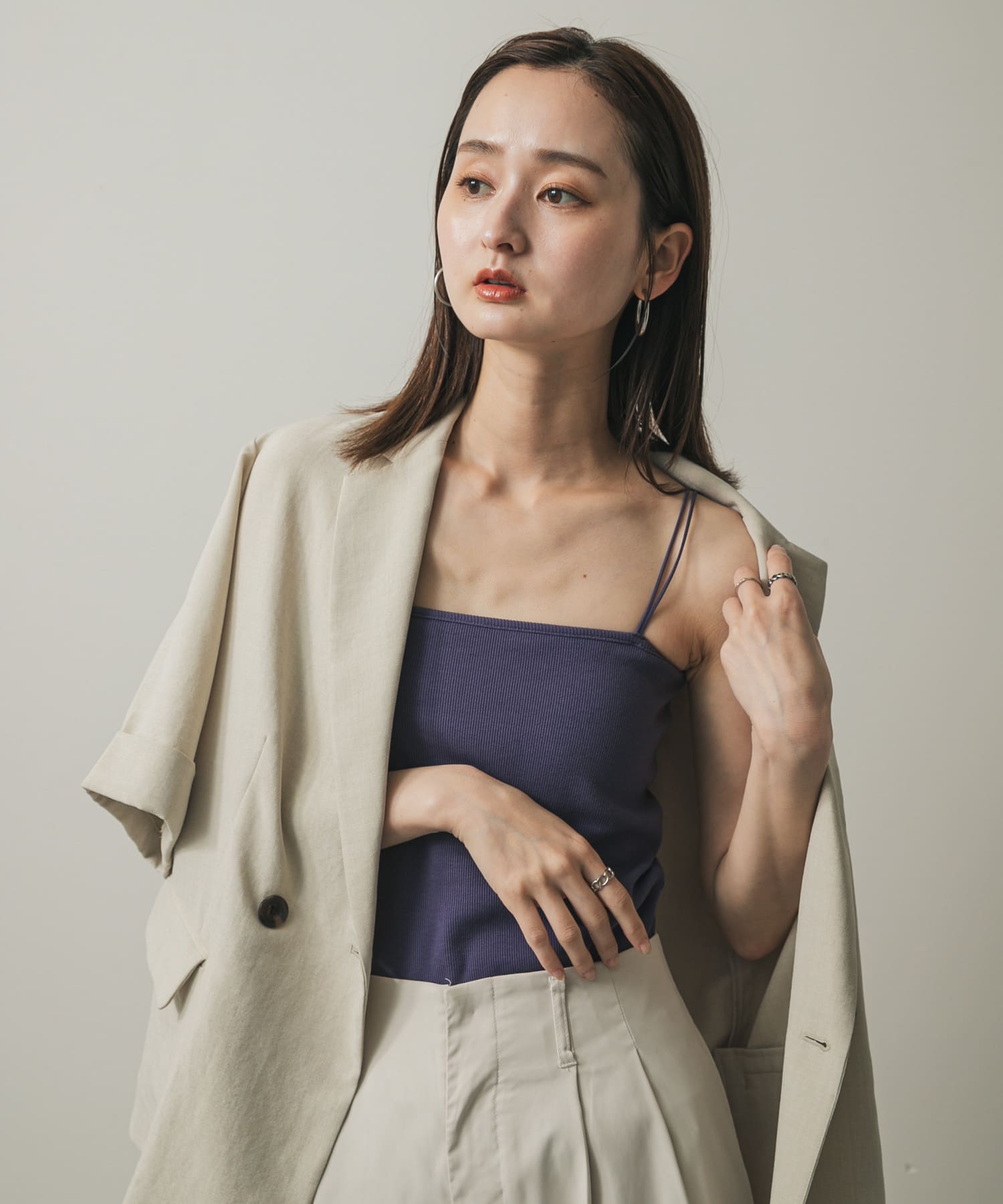 身長：169cm サイズ：one