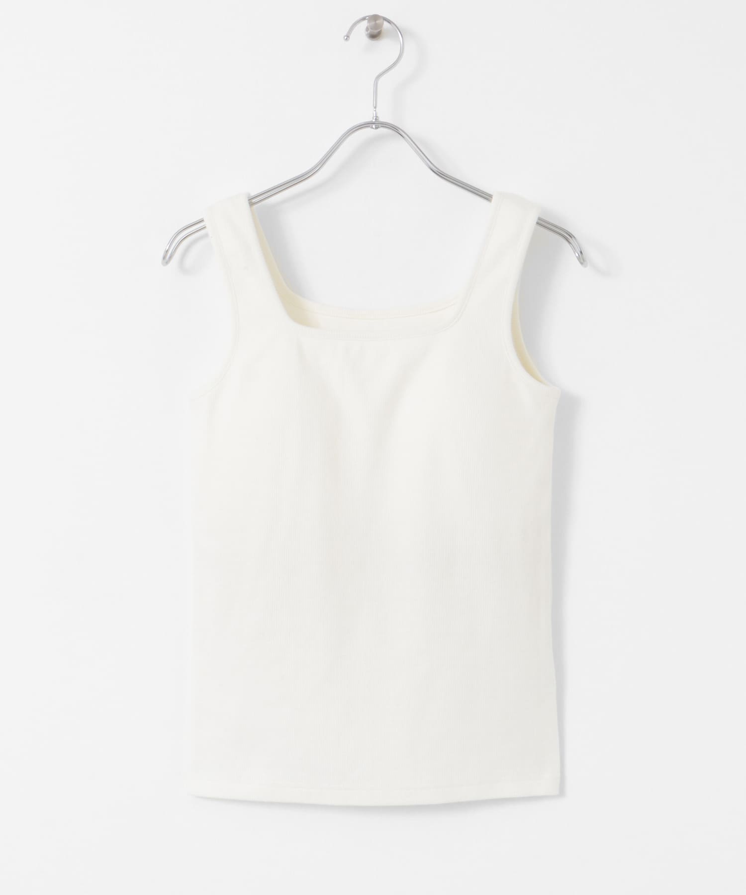 スクエアネックカップツキタンクトップ WHITE one