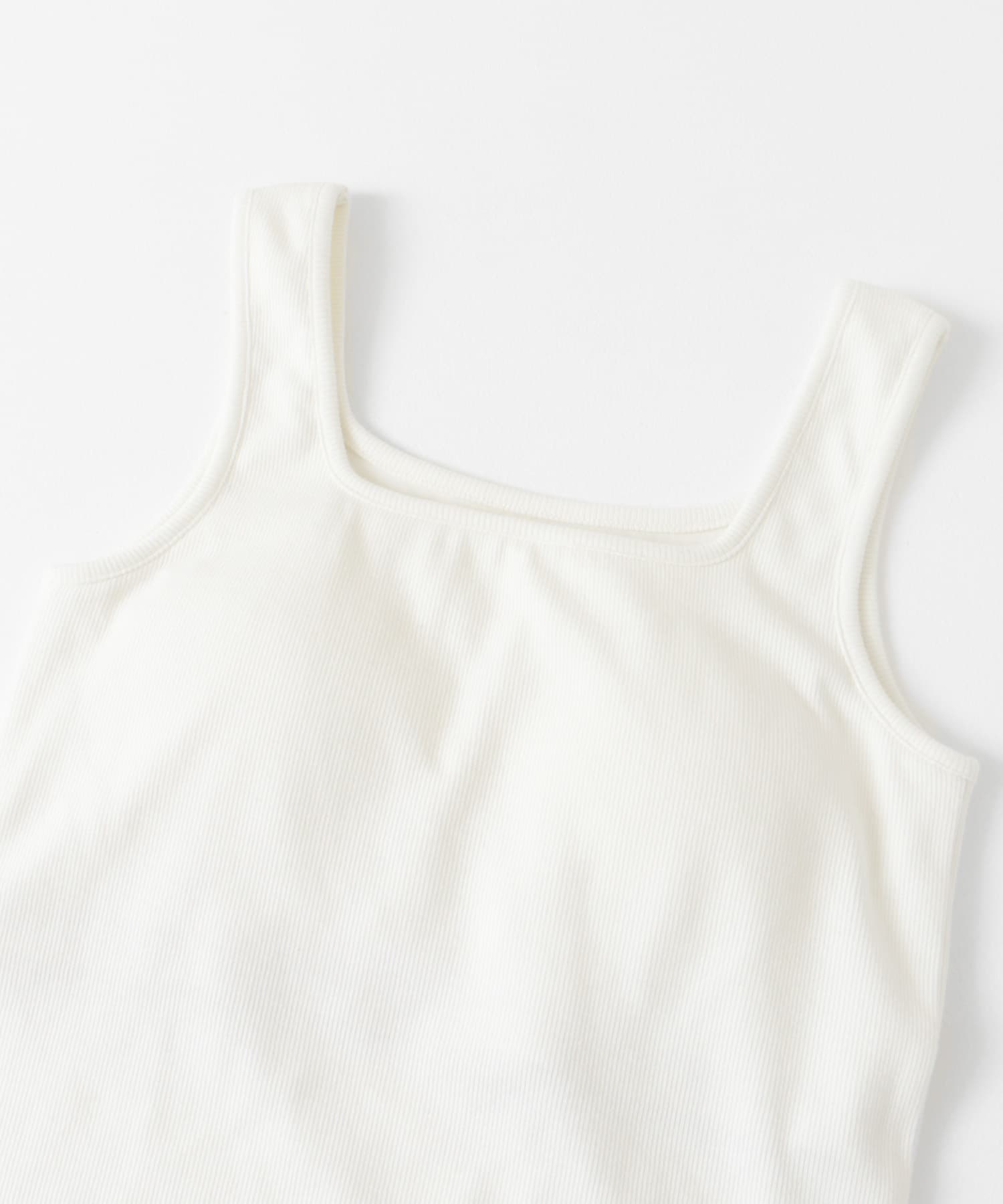 スクエアネックカップツキタンクトップ WHITE one