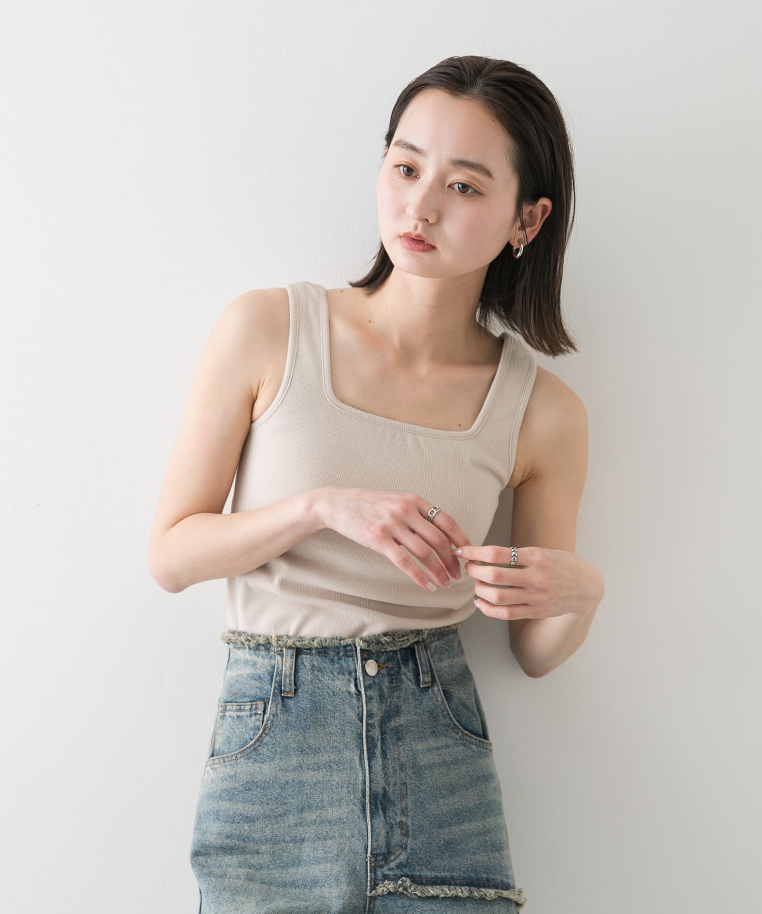 身長：169cm サイズ：one