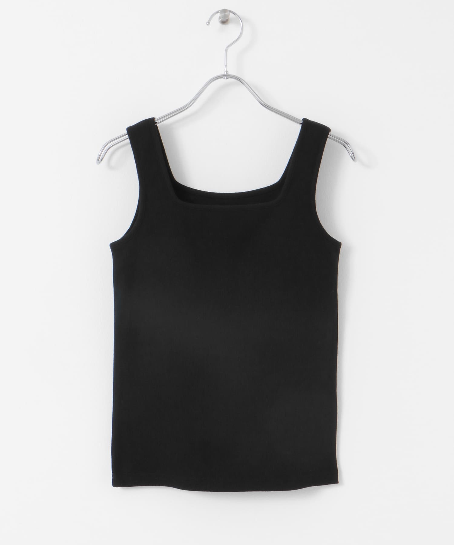 スクエアネックカップツキタンクトップ BLACK one