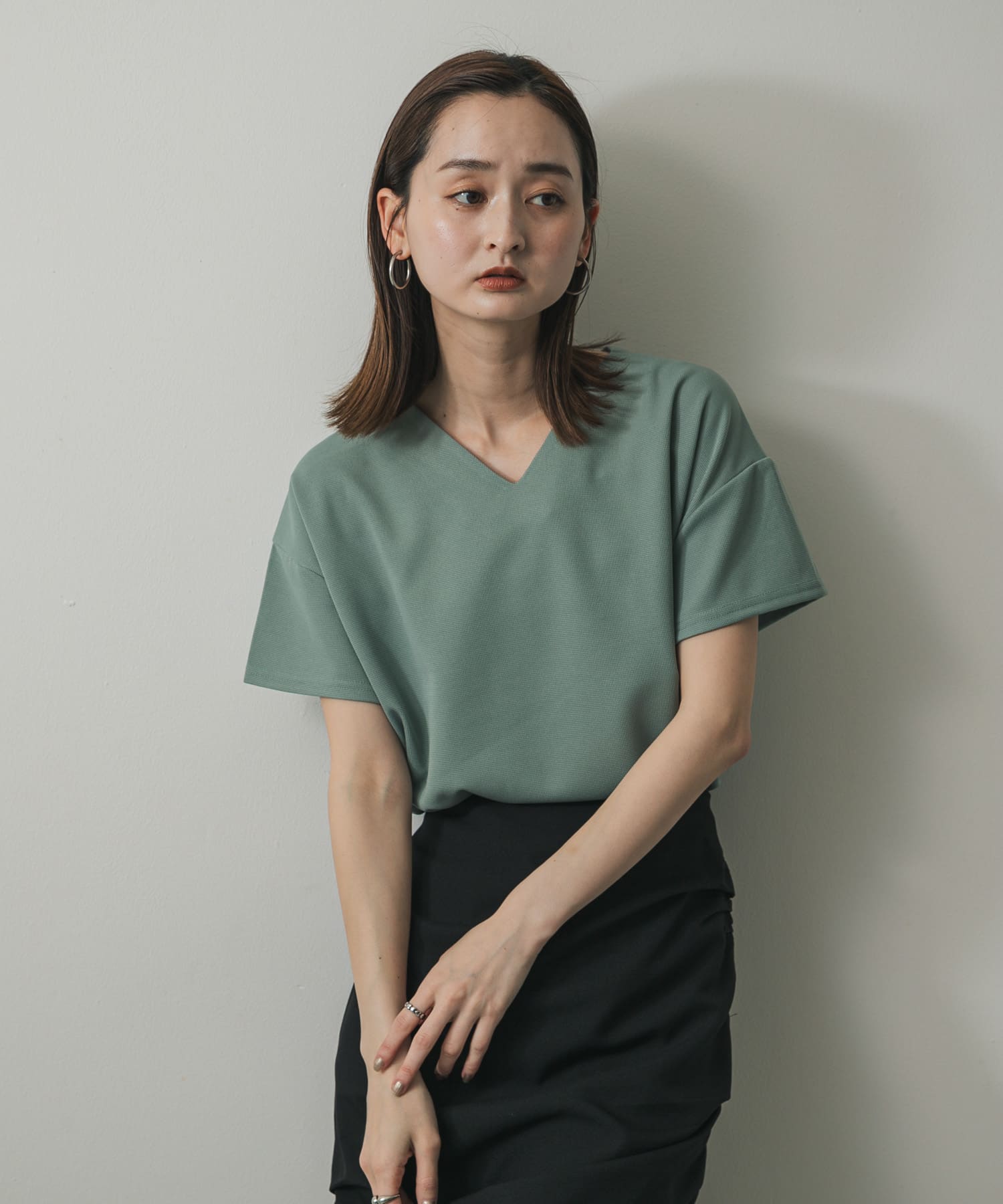 身長：169cm サイズ：one